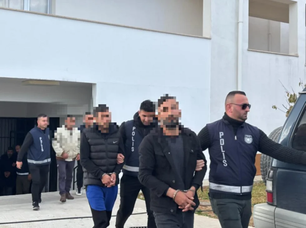 The suspects leaving court last week [Photo: Serap Sahin]