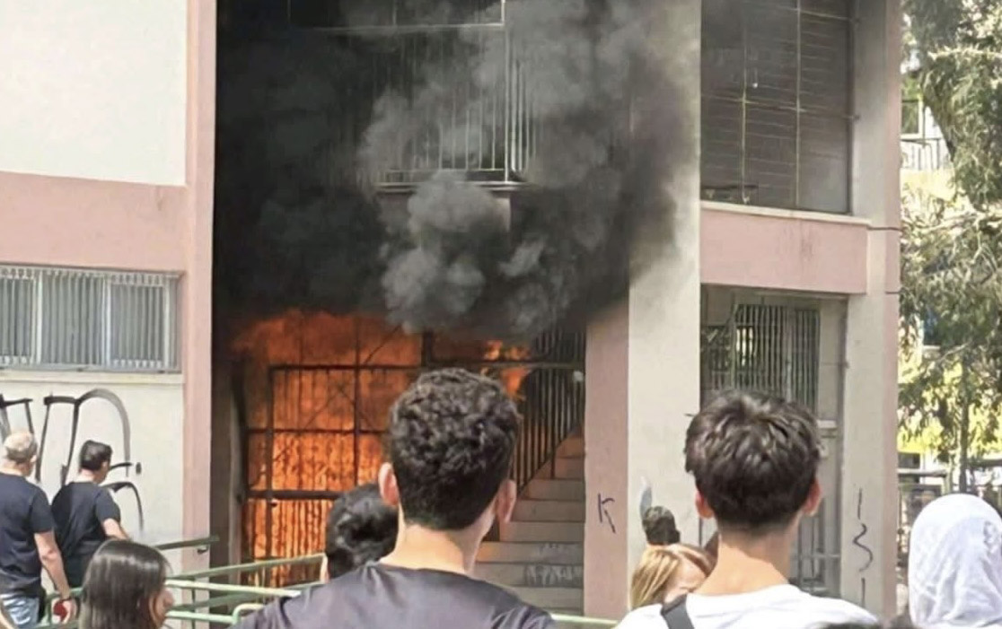cover Fire at Strovolos middle school put out