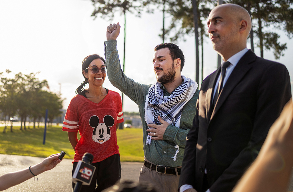 Pro-Palestinian activist Khalil walks free after US judge orders release
