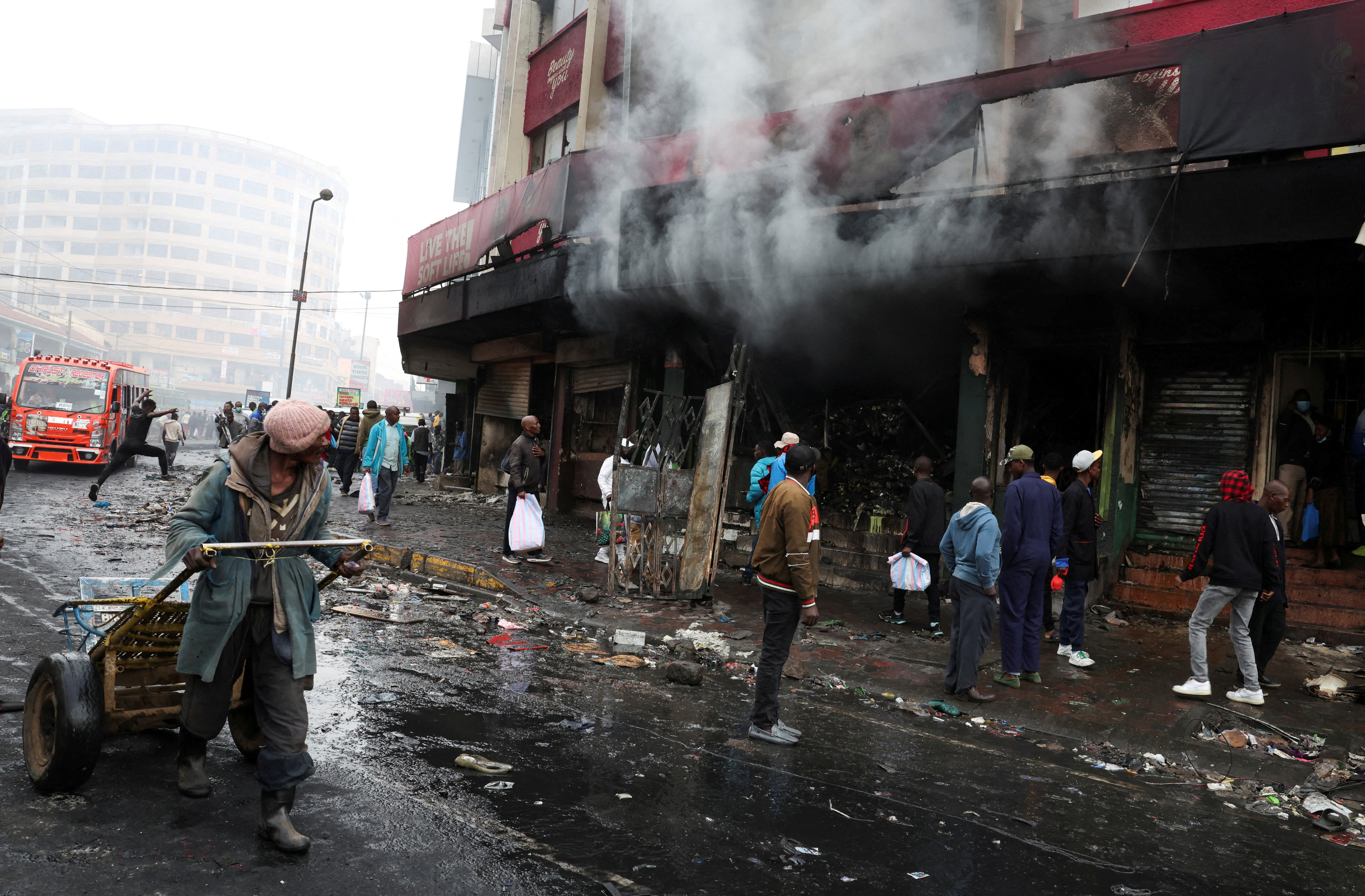 cover Kenya interior minister accuses protesters of coup attempt after deadly demonstrations