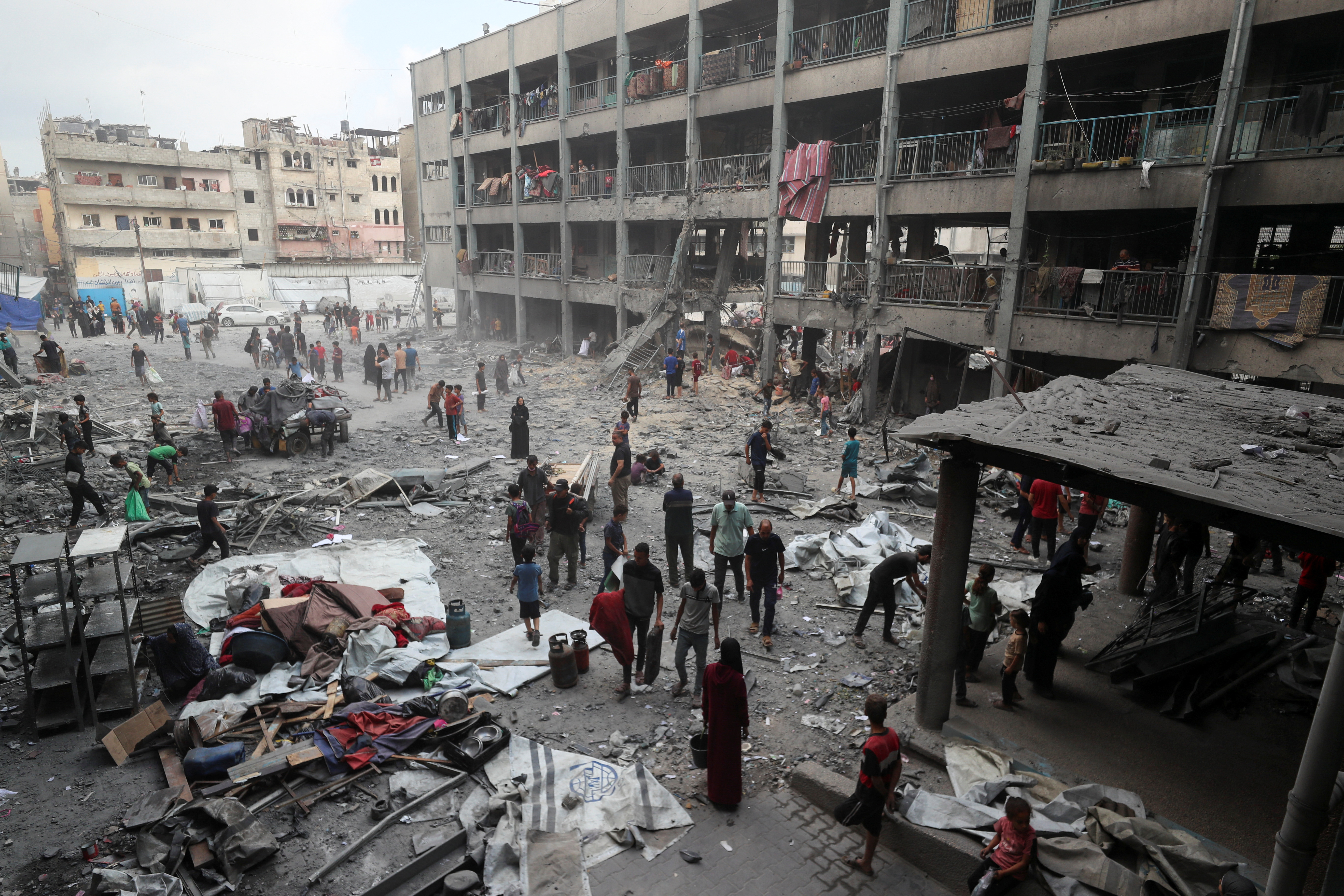 Gaza endures devastating night of bombardment as ceasefire talks begin in Washington