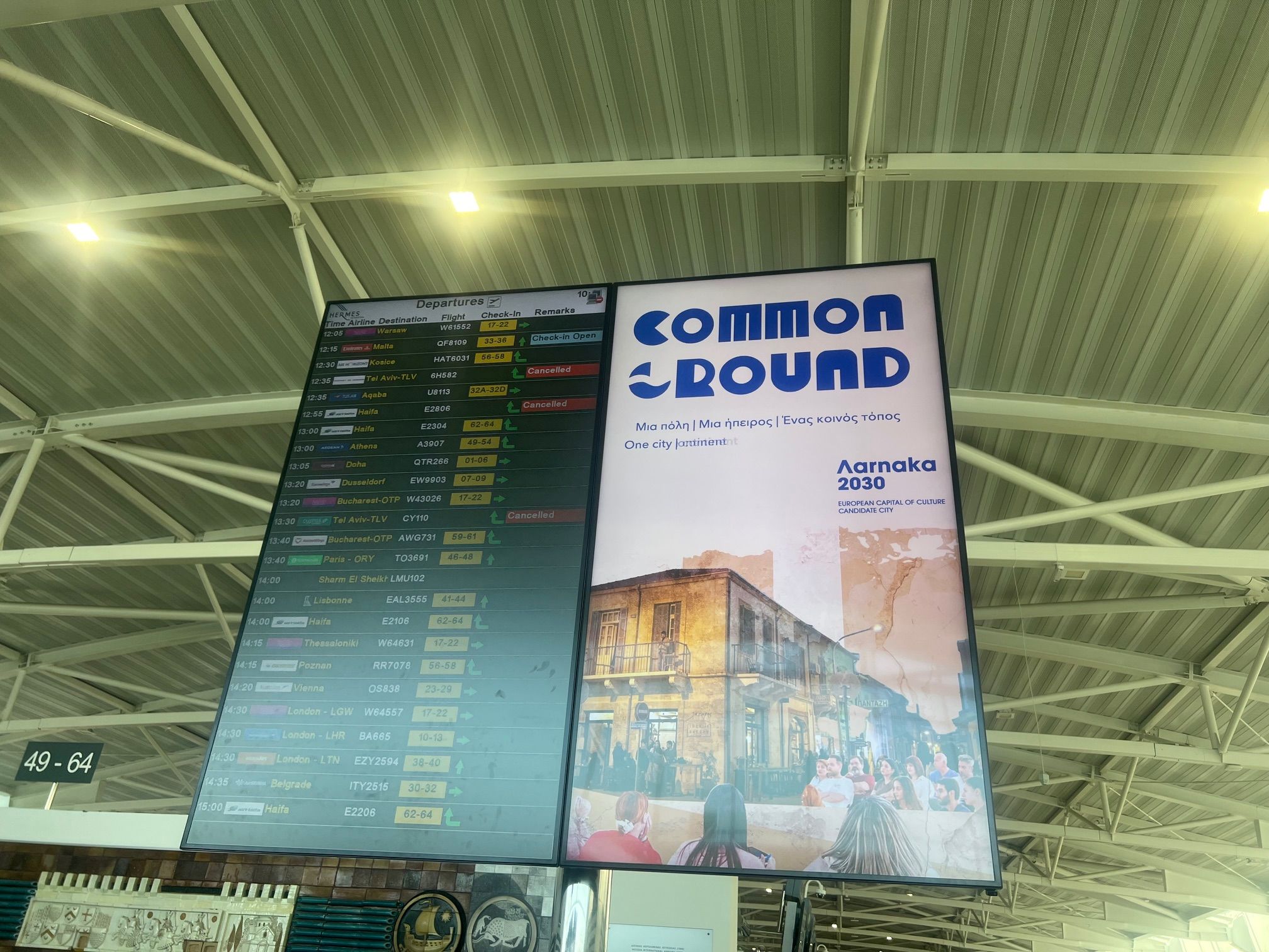 airport, Larnaca, passenger, Hermes, flights, airplane