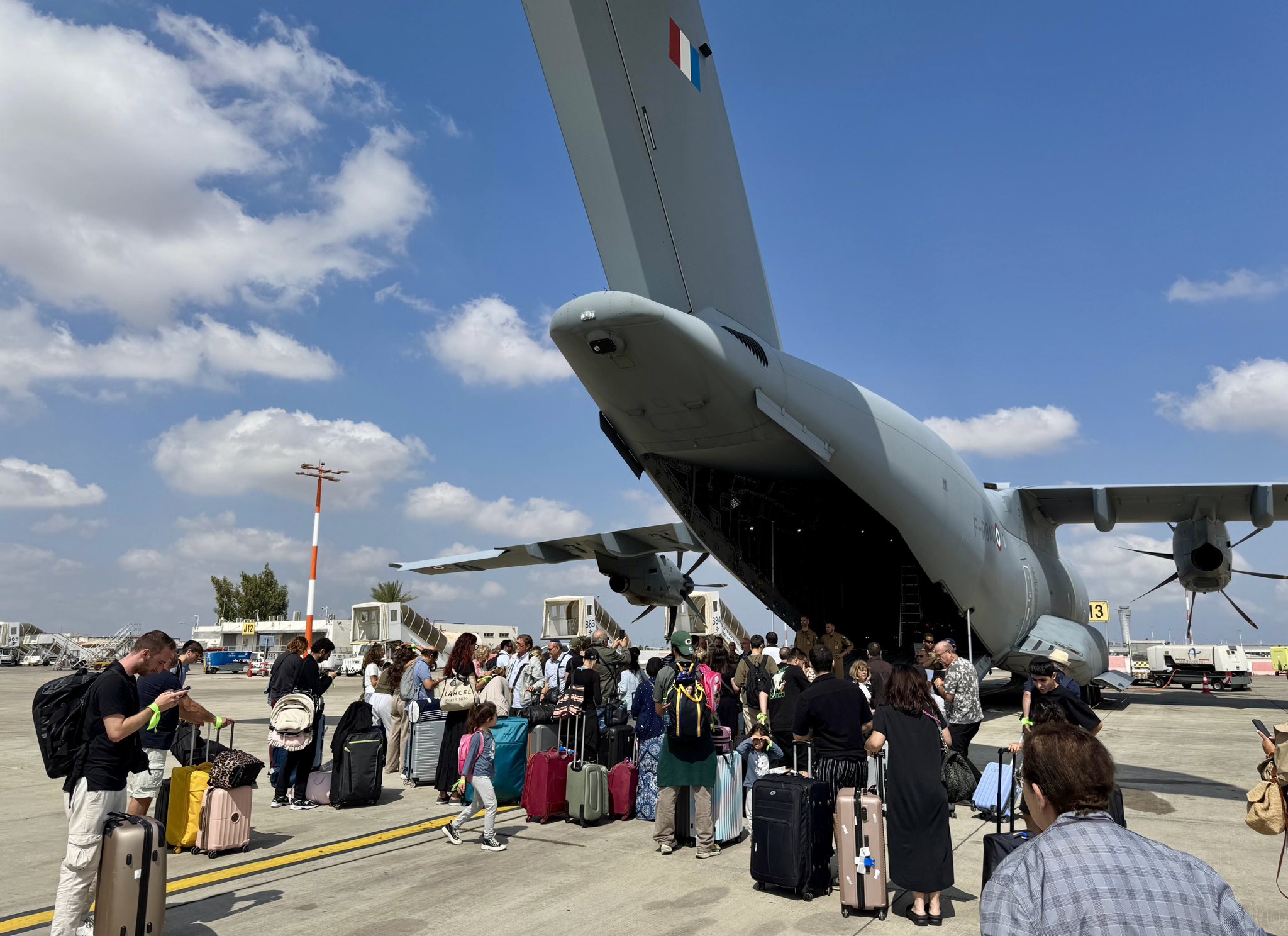 101 French nationals evacuated from Israel to Cyprus