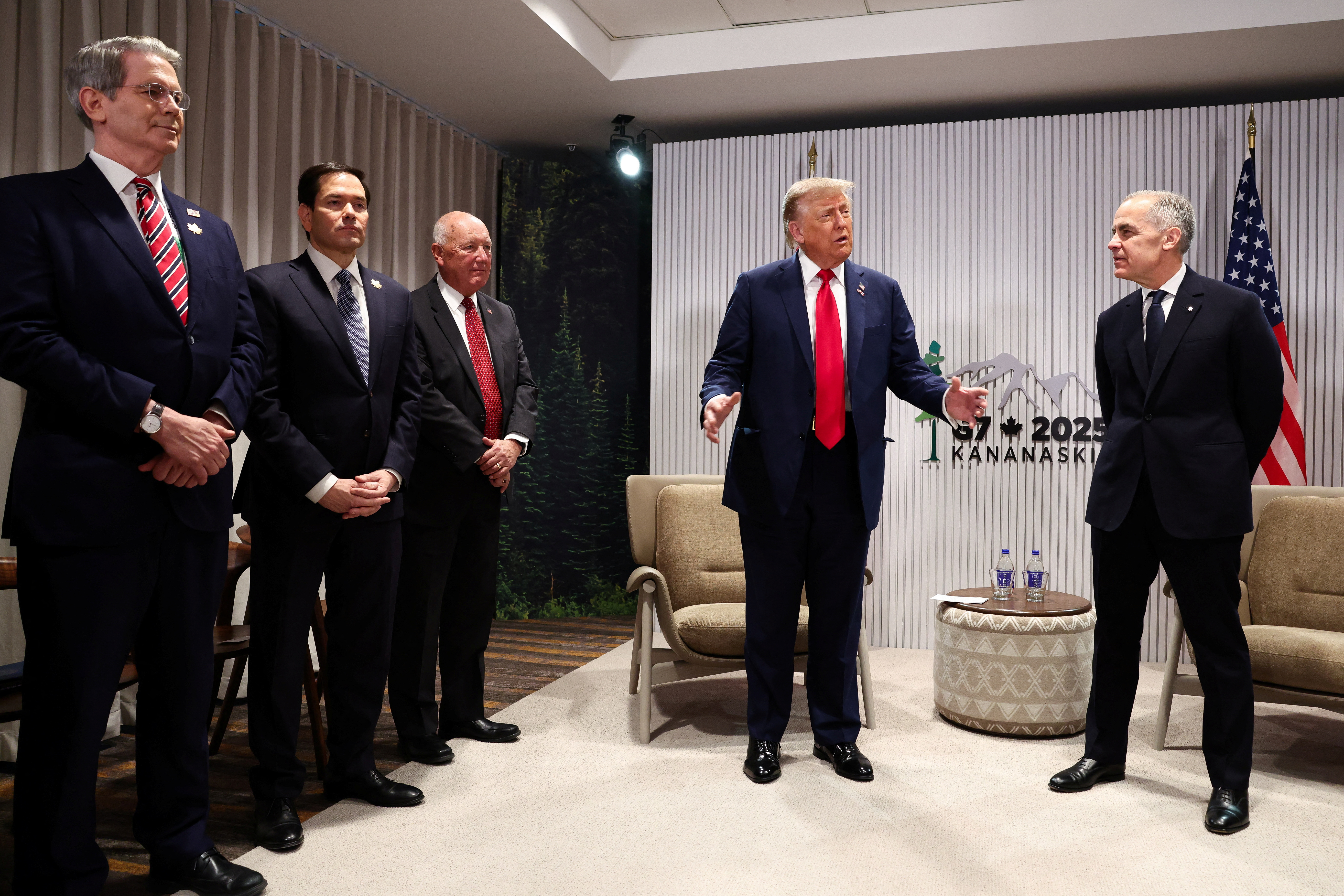 image G7 leaders struggle for unity as Trump says removing Russia from group was a mistake