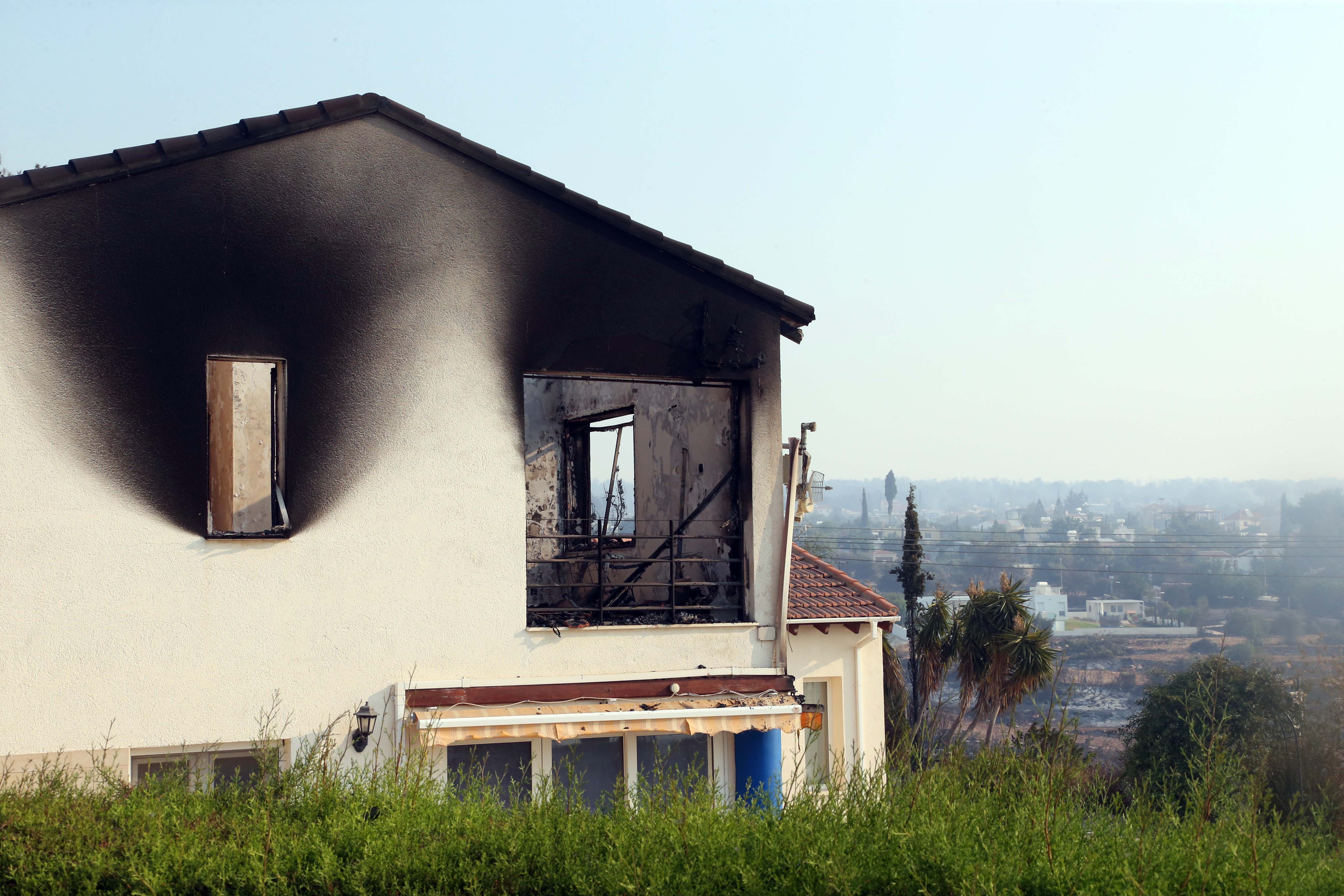 Limassol fire, blaze, Vouni, village
