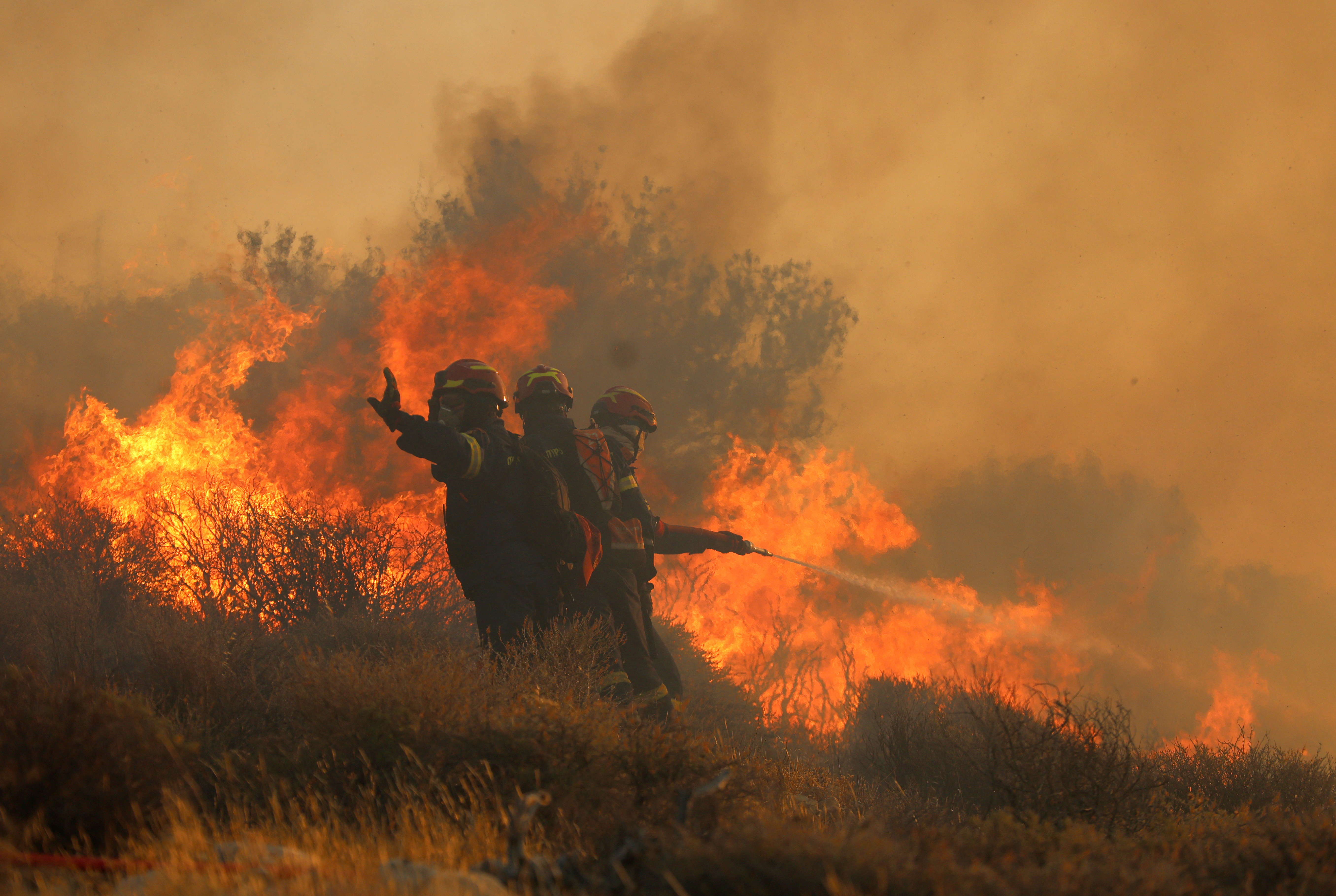 image Wildfire on Greek island of Crete scorches forest, forces evacuation of over 1,000