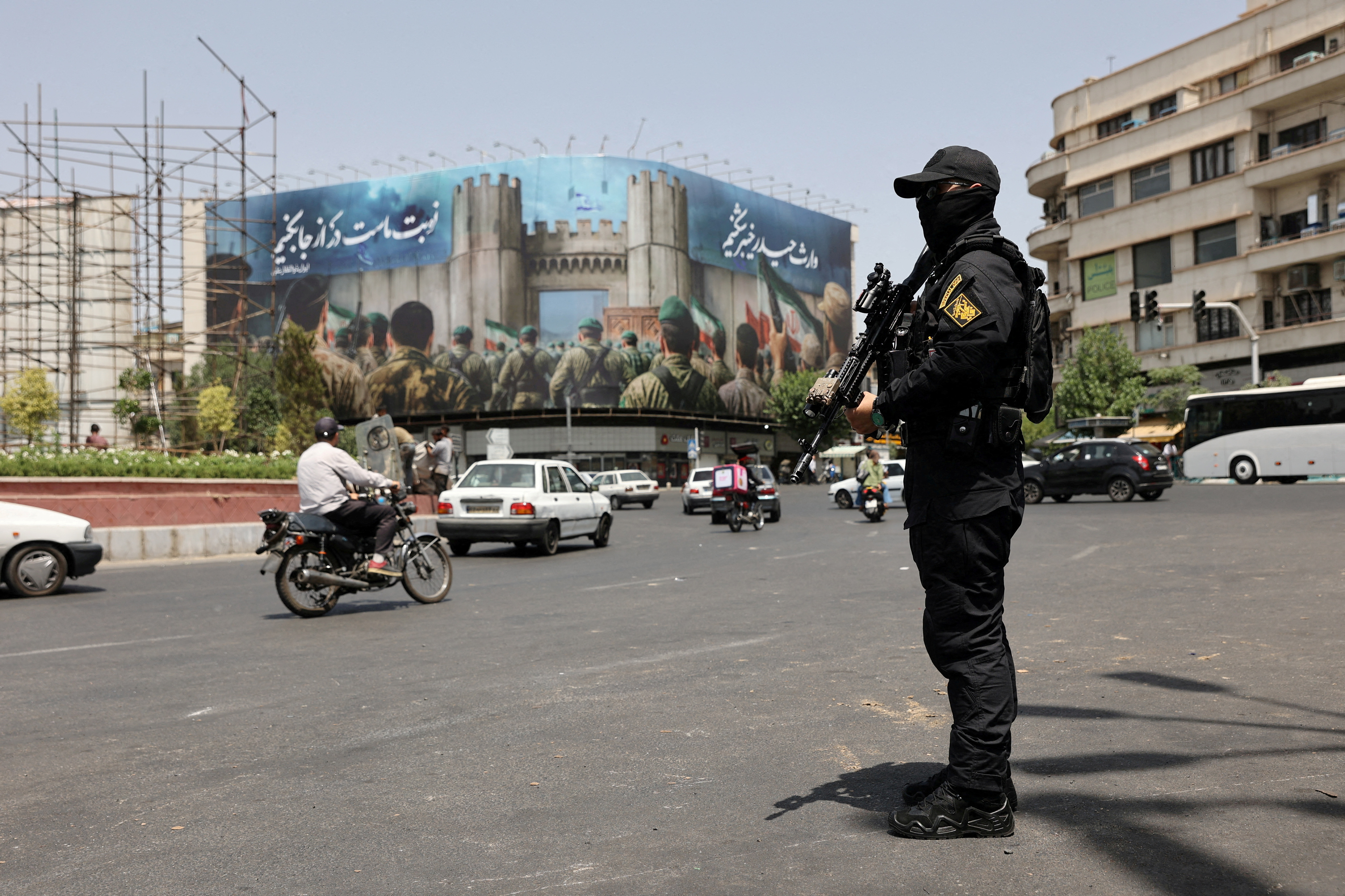 cover Israel will strike Iran again if threatened, defence minister says
