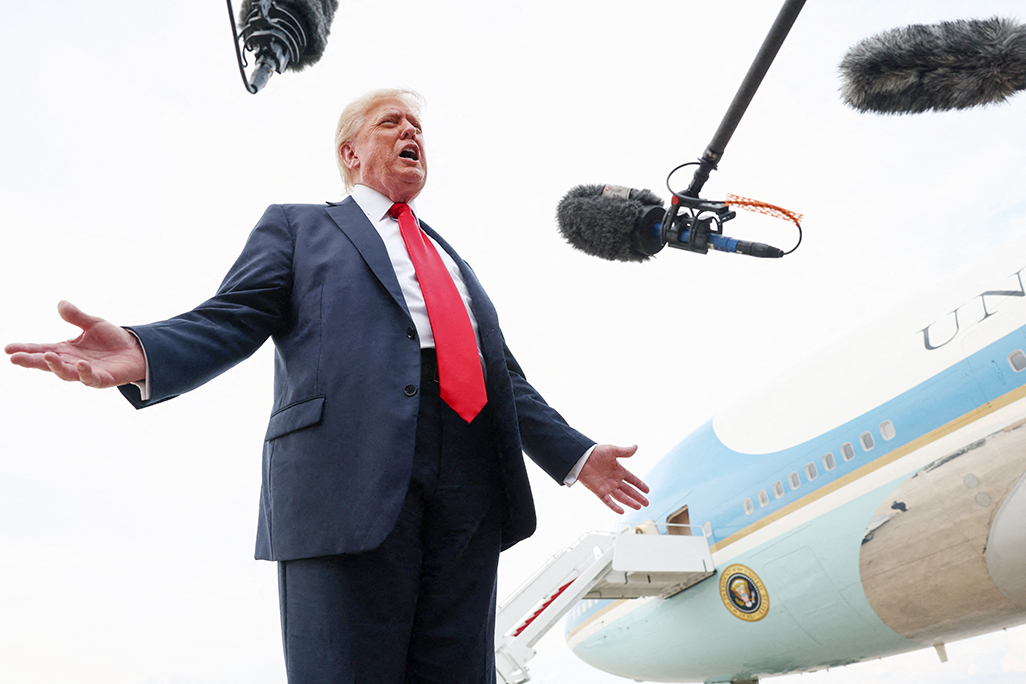 cover Trump says UK would fight for US, suggests cannot say the same for EU