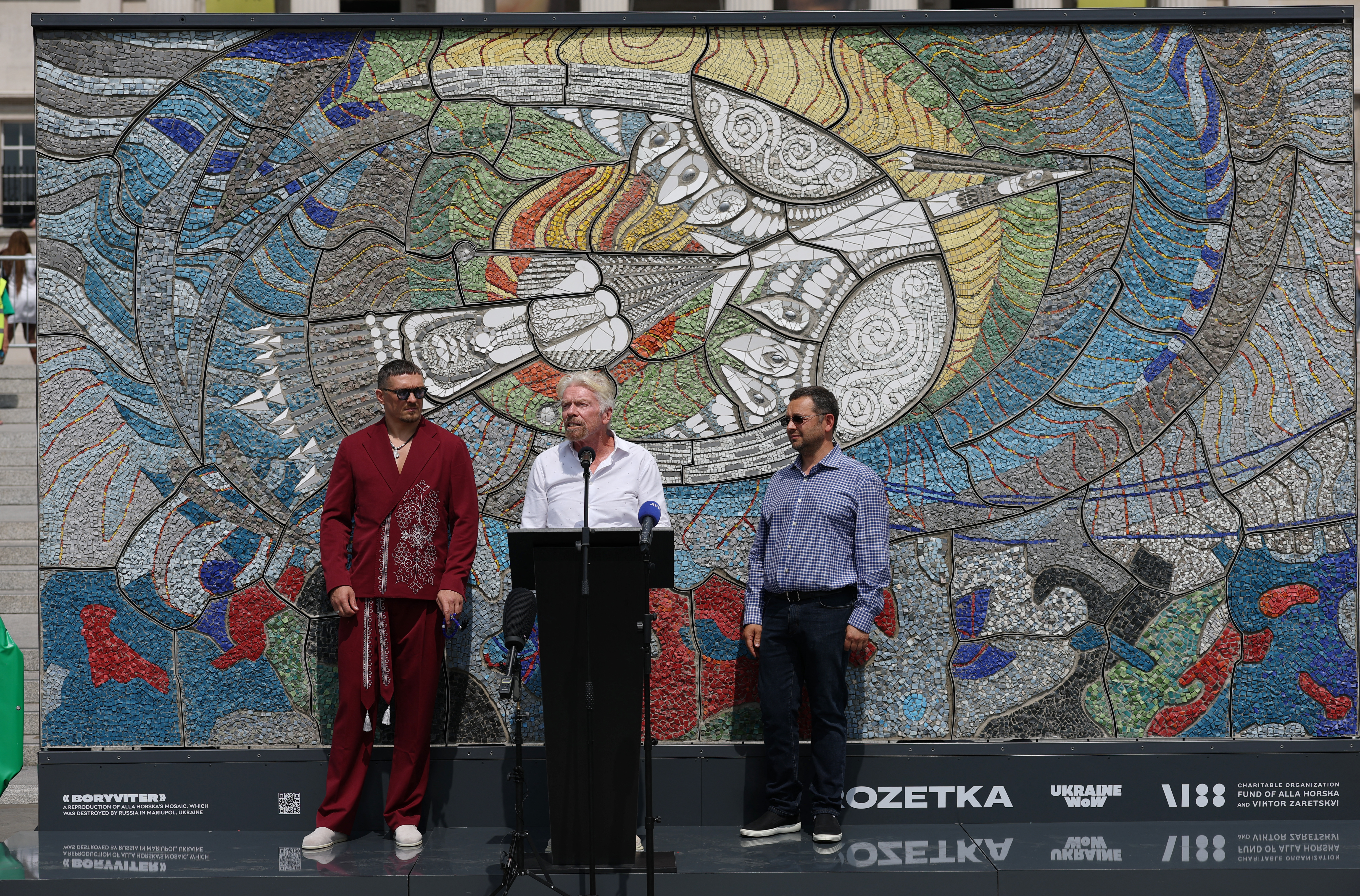 image Usyk starts heavyweight title week with focus on war in Ukraine