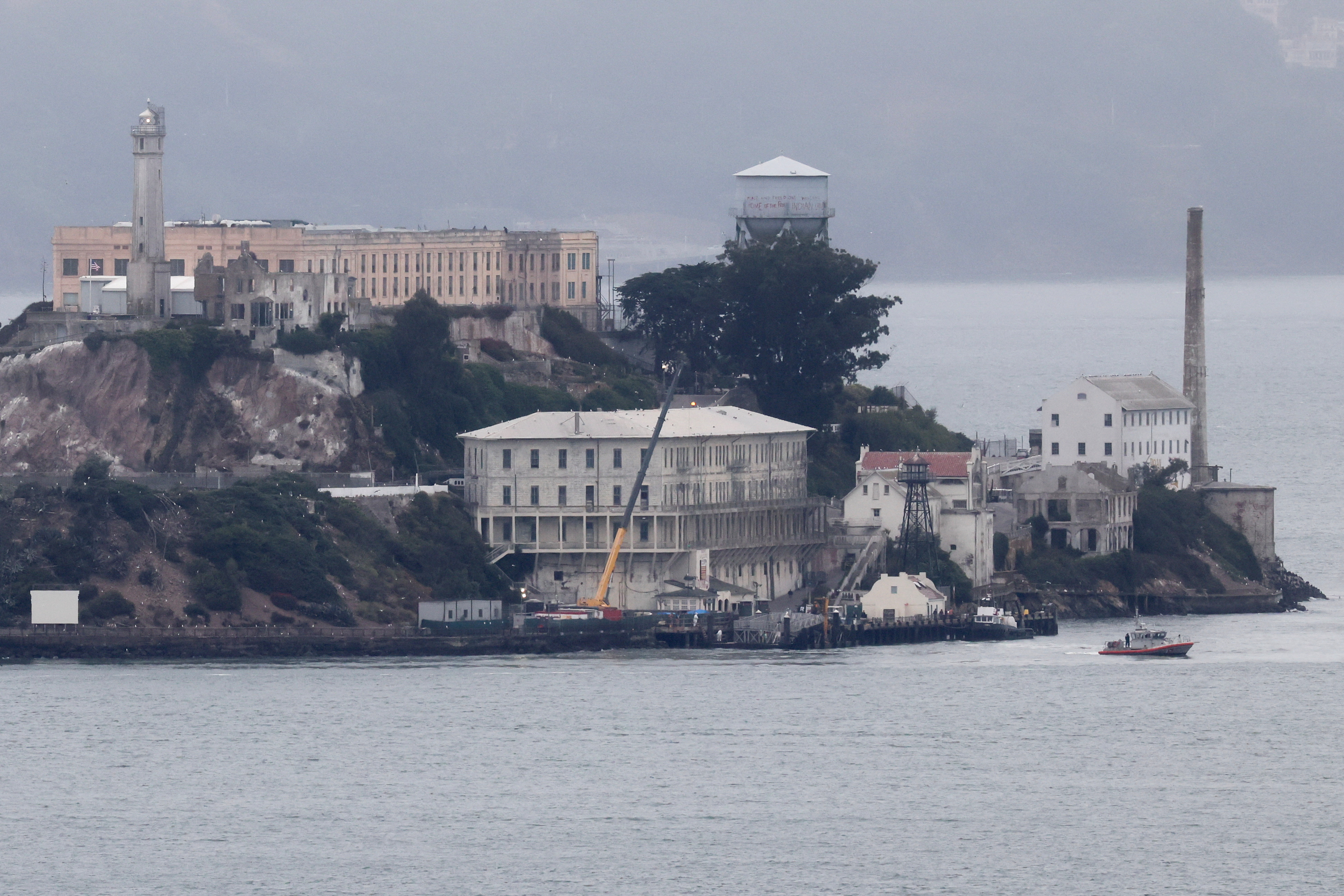 cover US Attorney General Bondi visits Alcatraz after Trump call to reopen notorious prison