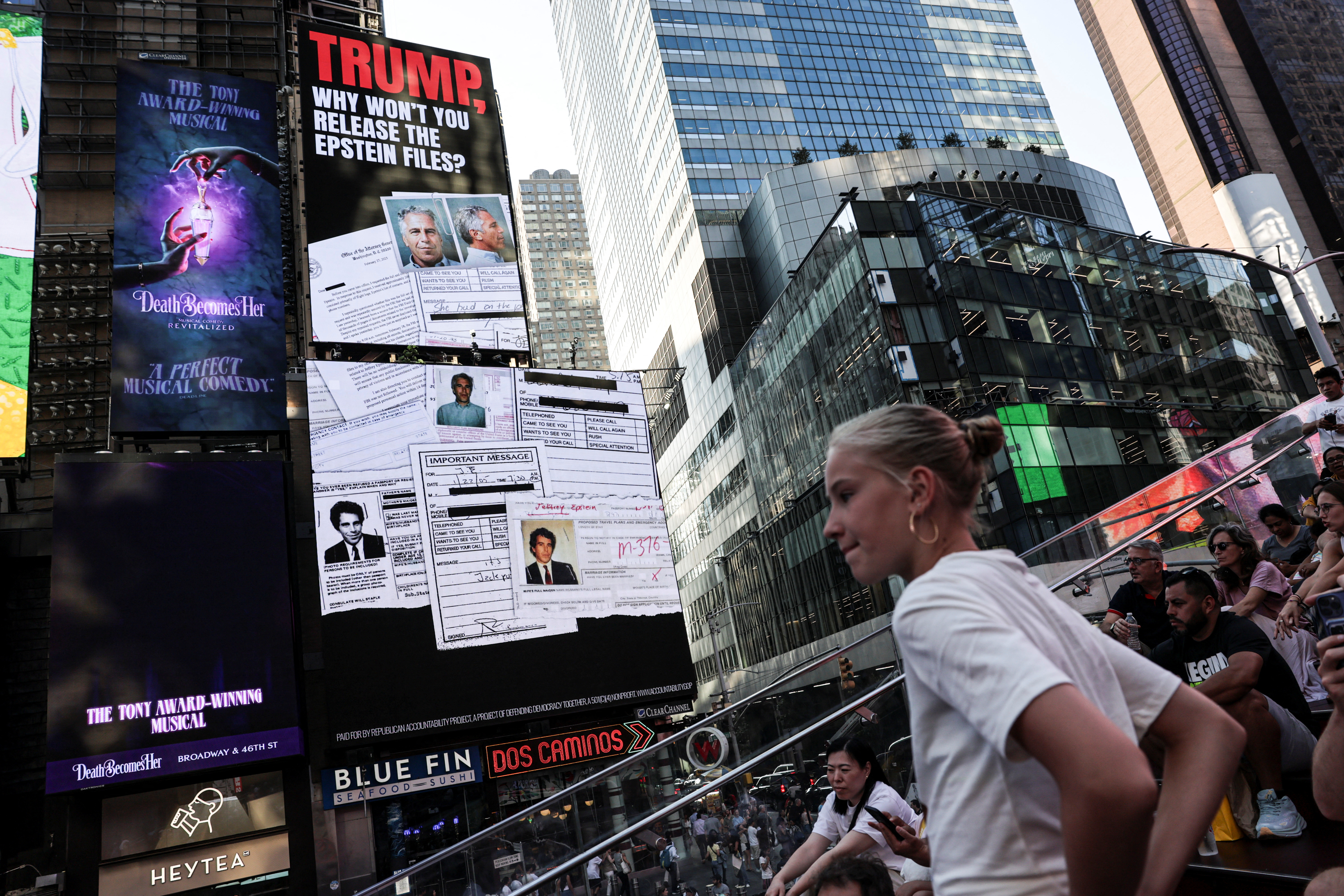 cover Trump was told he is in Epstein files, Wall Street Journal reports