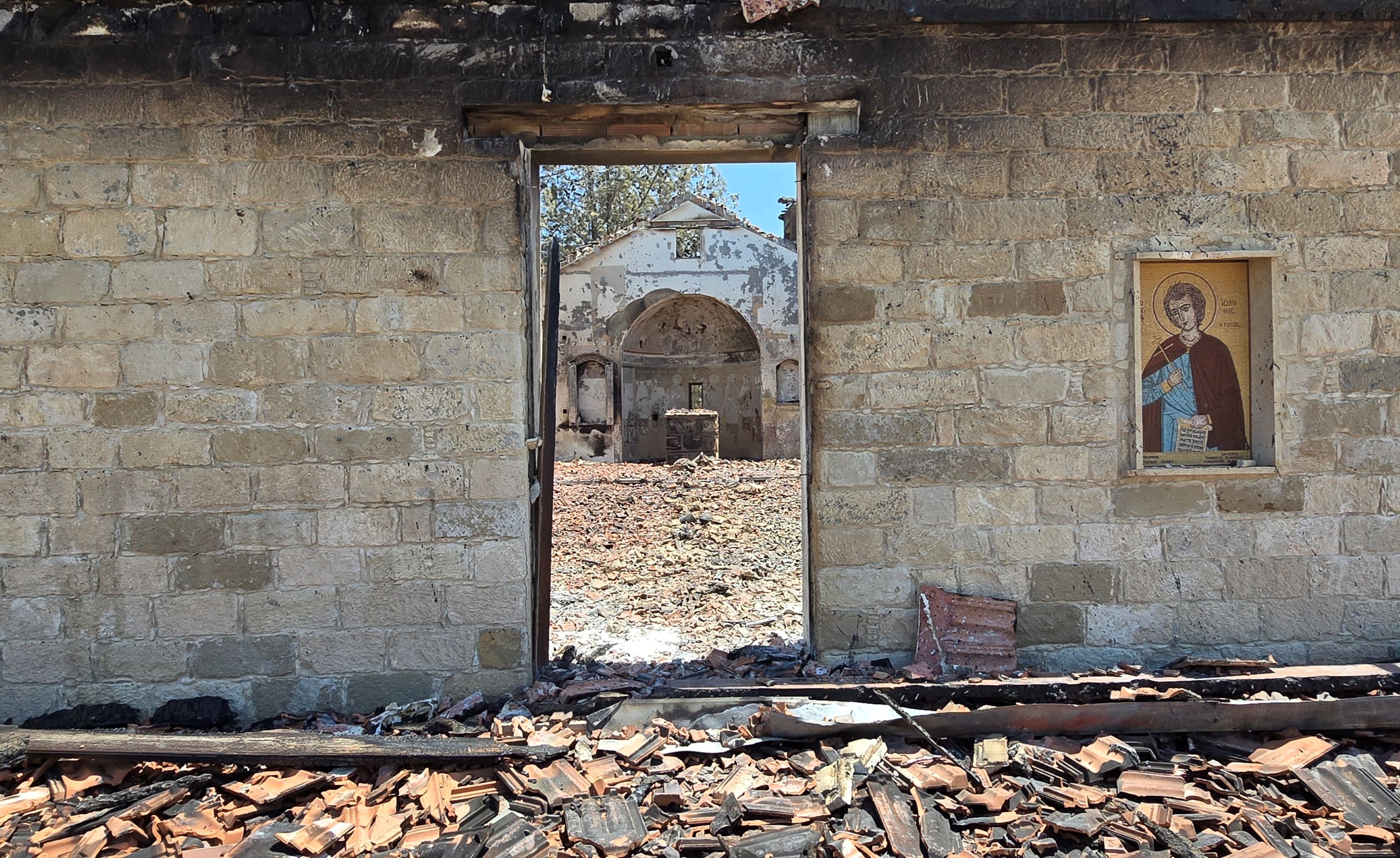 cover Wildfire damages several ancient monuments in Limassol