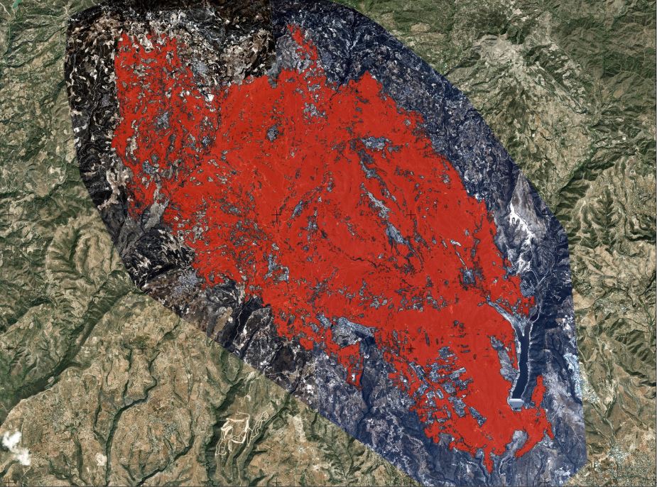 cover Final assessment confirms 104 km² burned in wildfires
