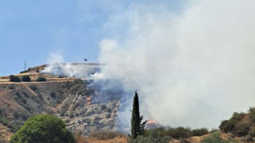 cover Blaze in Paphos brought under control as crews stay on alert overnight