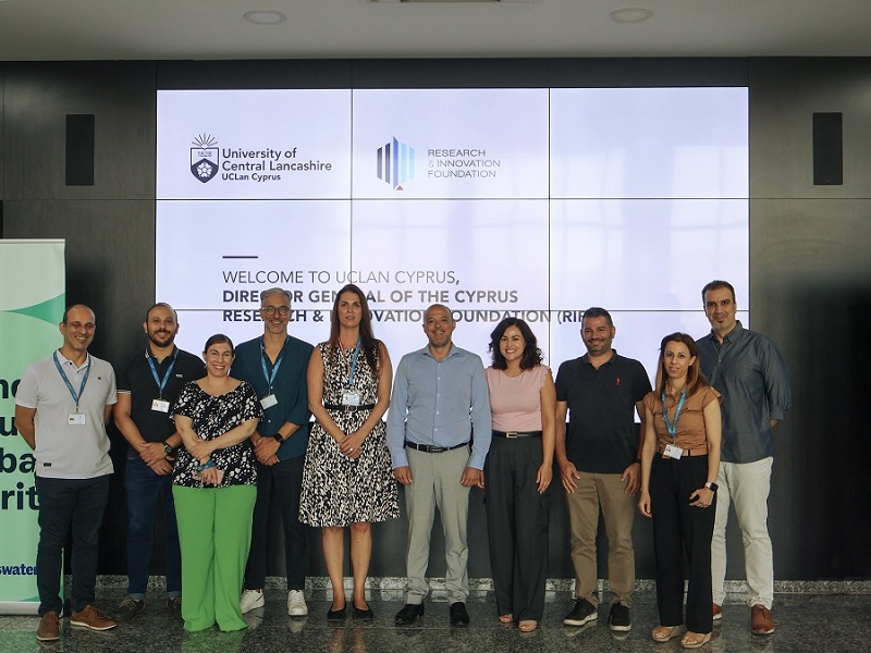 UCLan Cyprus hosts RIF chief to discuss strategic collaboration on research, innovation