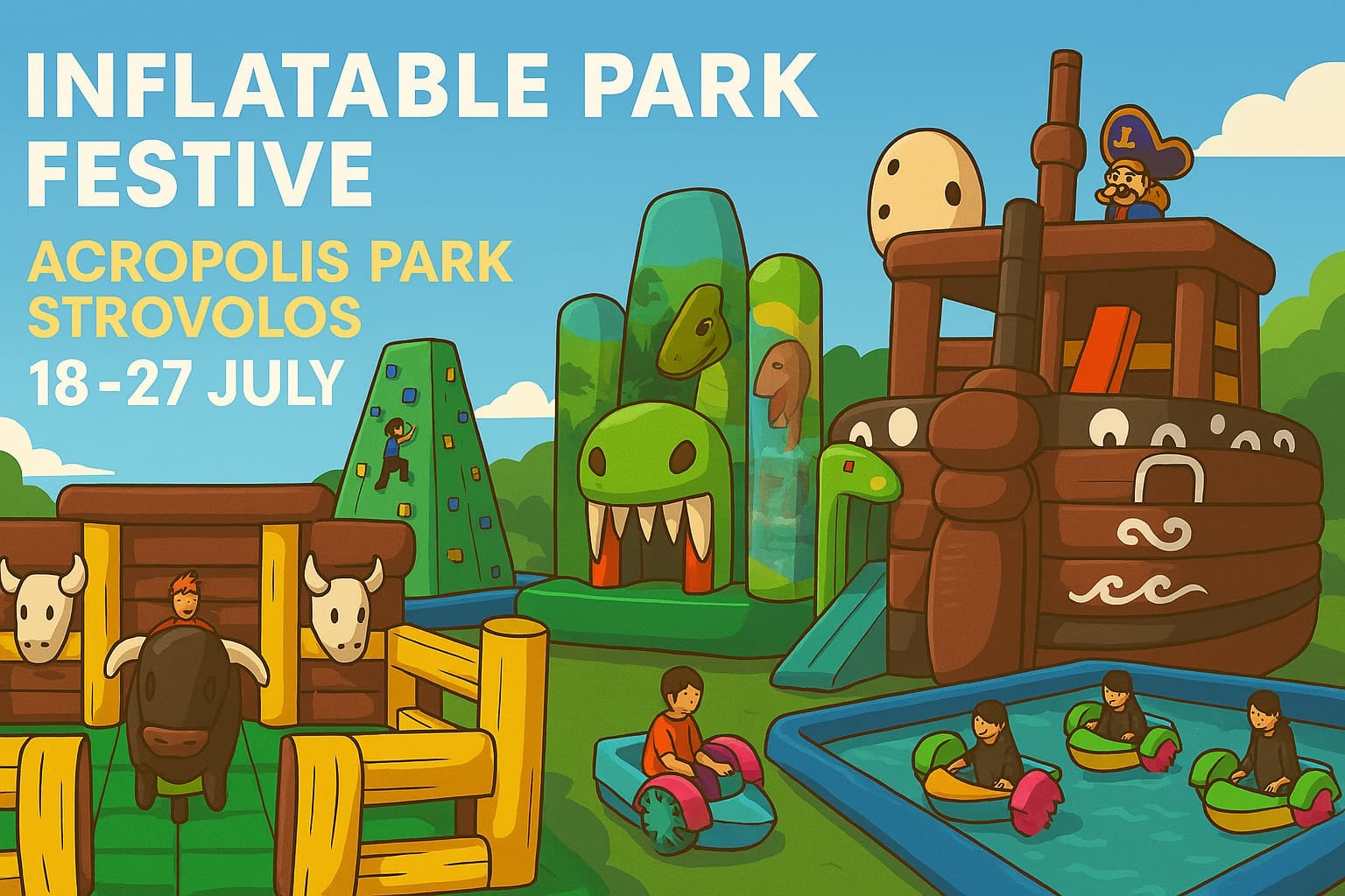 cover Festival brings inflatable summer fun to Nicosia park