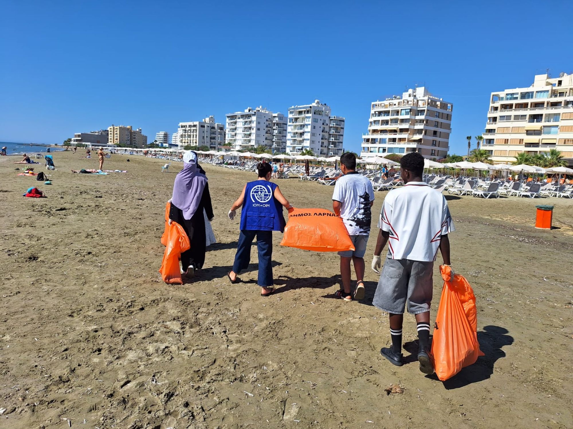 Castella beachfront in the Mackenzie area of Larnaca