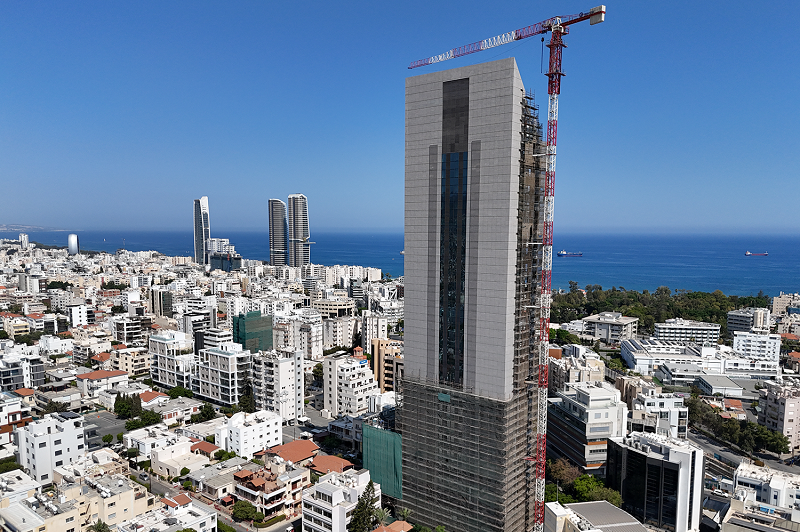 Neocleous Tower unveils striking façade in major construction milestone