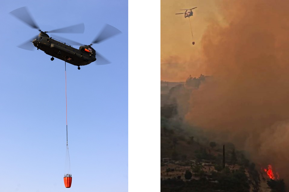 cover UK forces joined Cyprus in united firefighting front