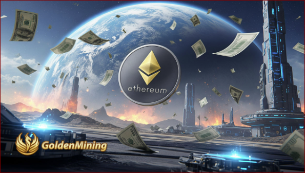 Seize the ETH bull market, GoldenMining cloud mining brings a stable return of $9,700 per day