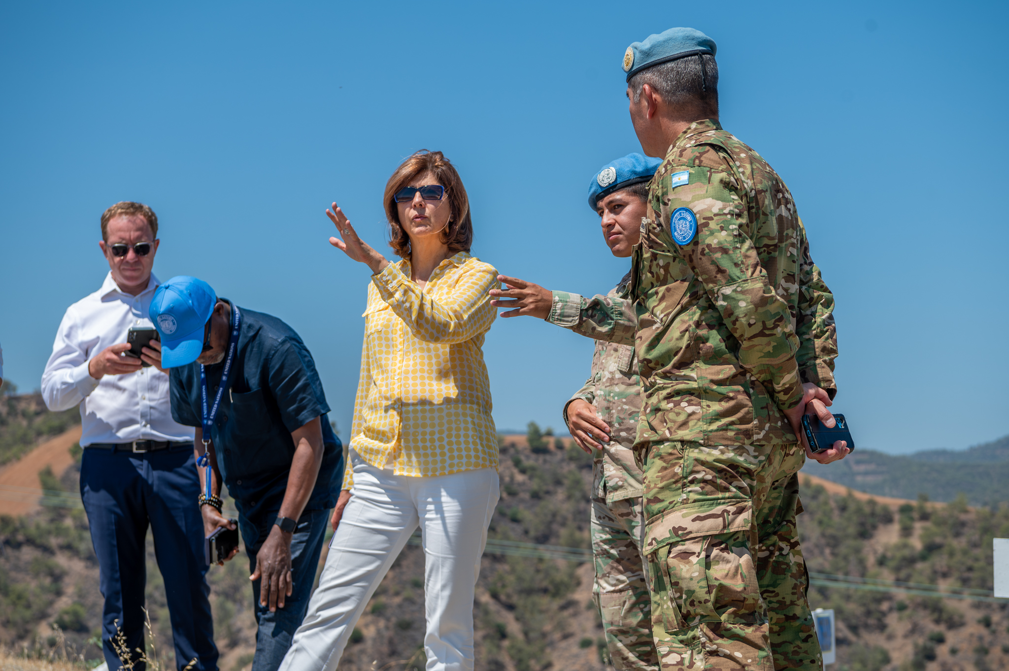 cover Holguin visits buffer zone near Lefka