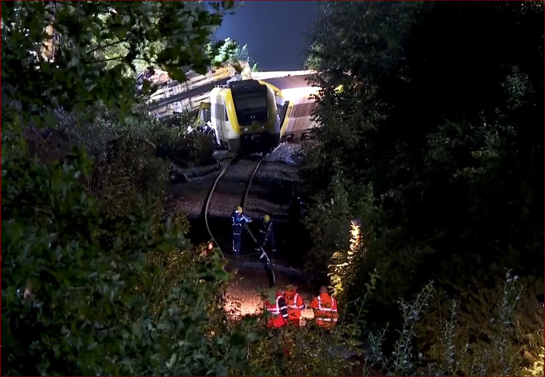 image Three people killed in train crash in Germany, police say