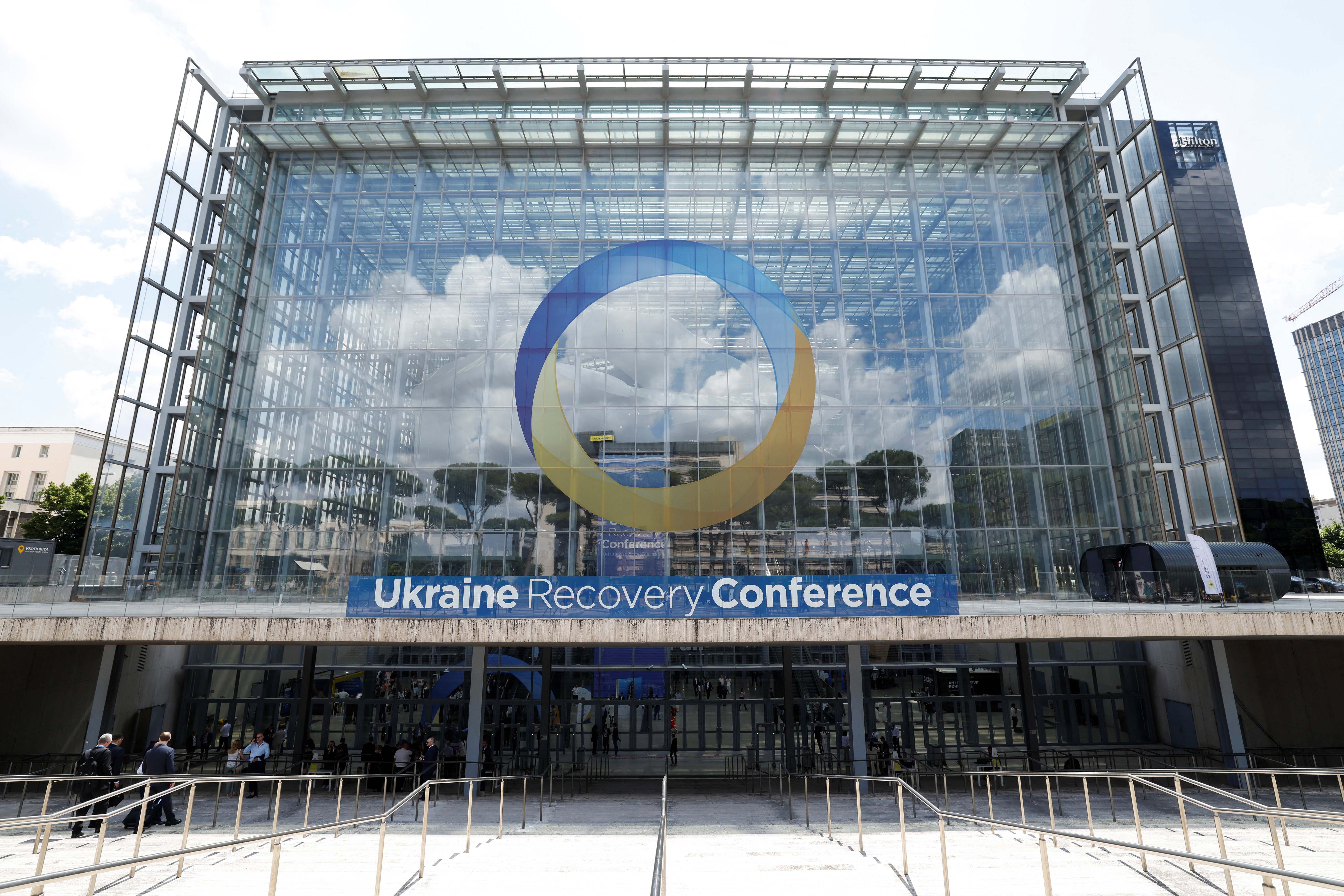 cover Conference commits over €10 billion to Ukraine rebuilding, Italy says