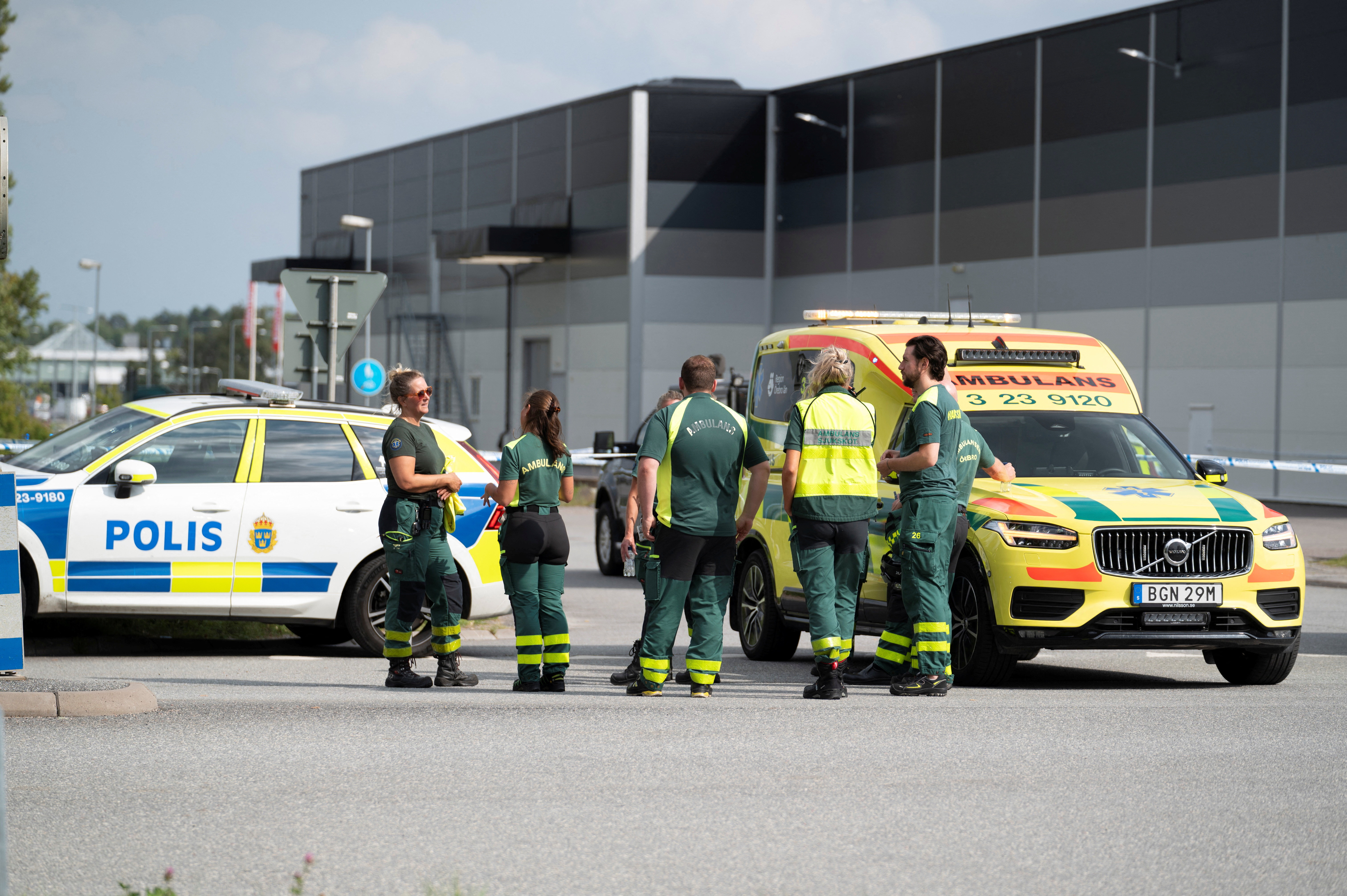 cover Two people injured in shooting near mosque in Sweden, police say