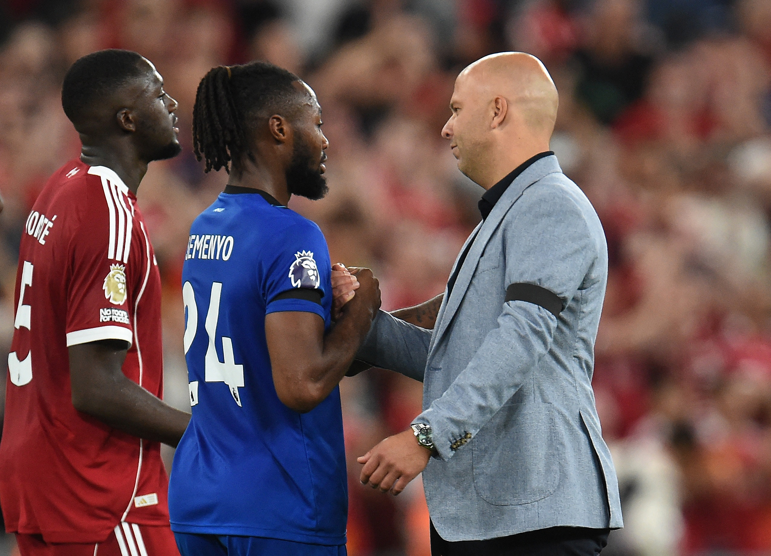 cover Semenyo thankful for support after reporting racist abuse at Anfield