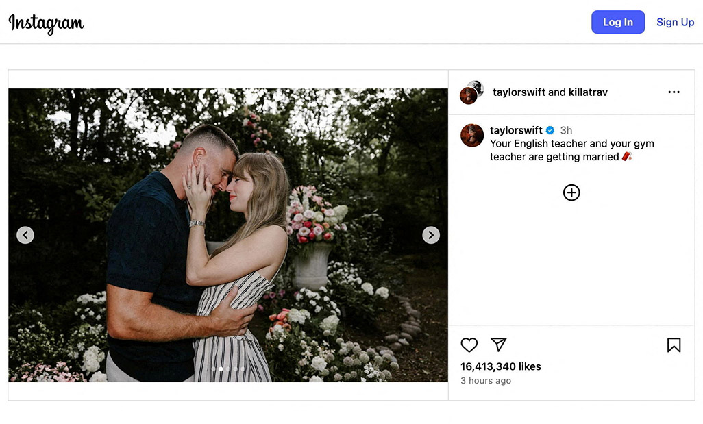 cover Taylor Swift and Travis Kelce get engaged after two-year romance