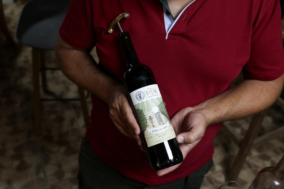 cover Lebanese winemaker strains to keep business alive through war and drought