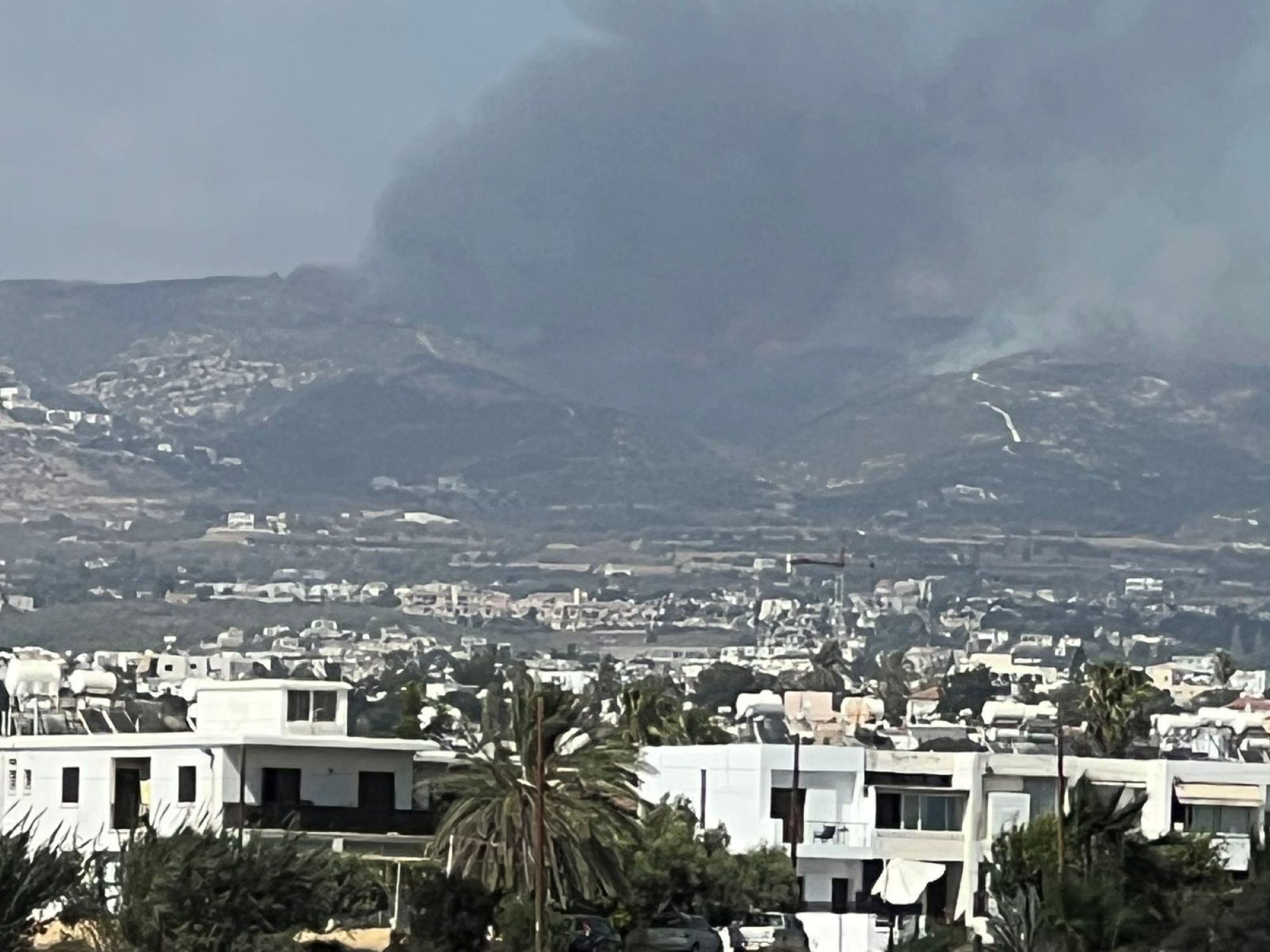 Fire near Paphos villages close to being contained