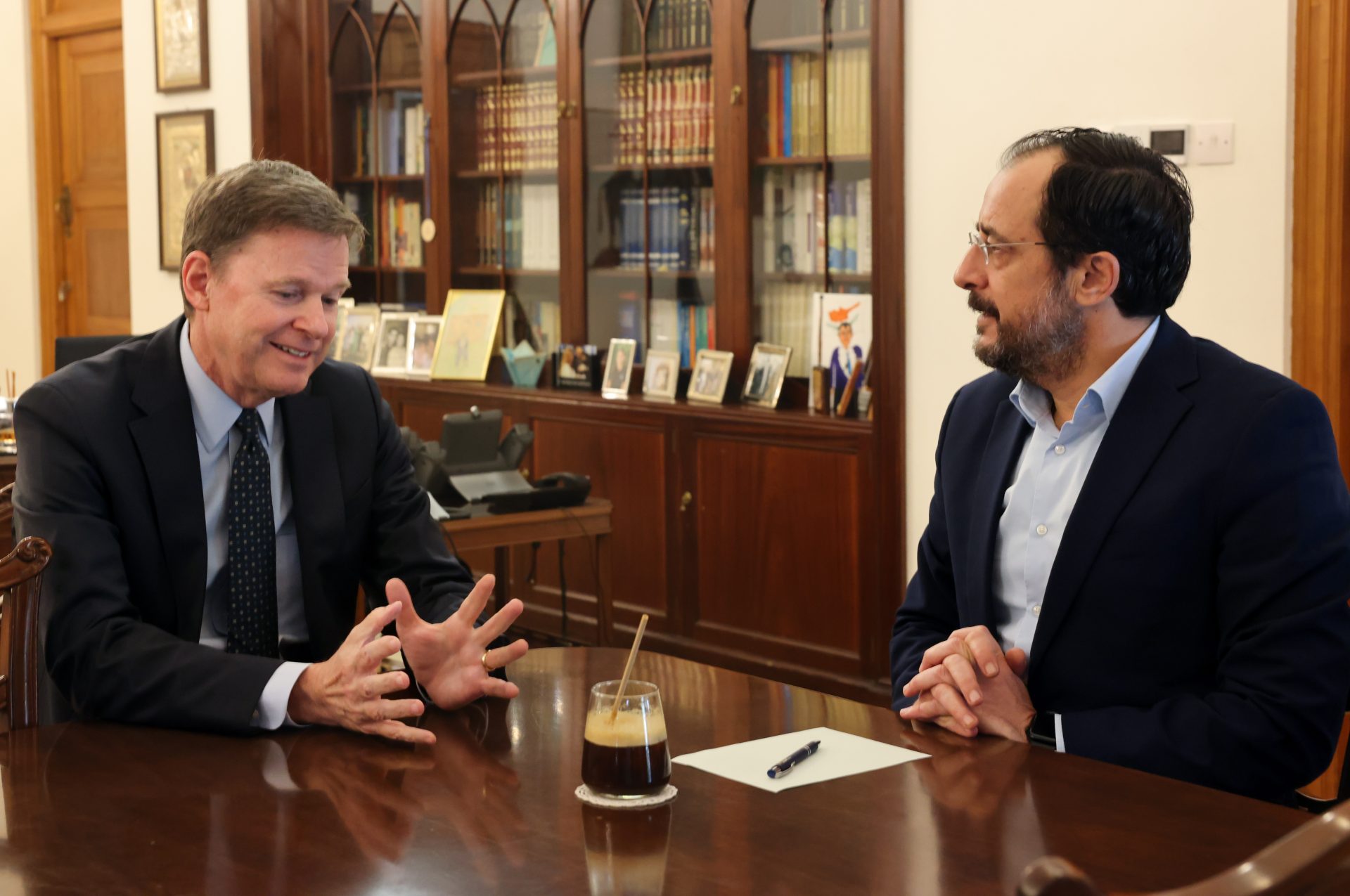 Christodoulides raises issue of arrested Greek Cypriots in final Stewart meeting