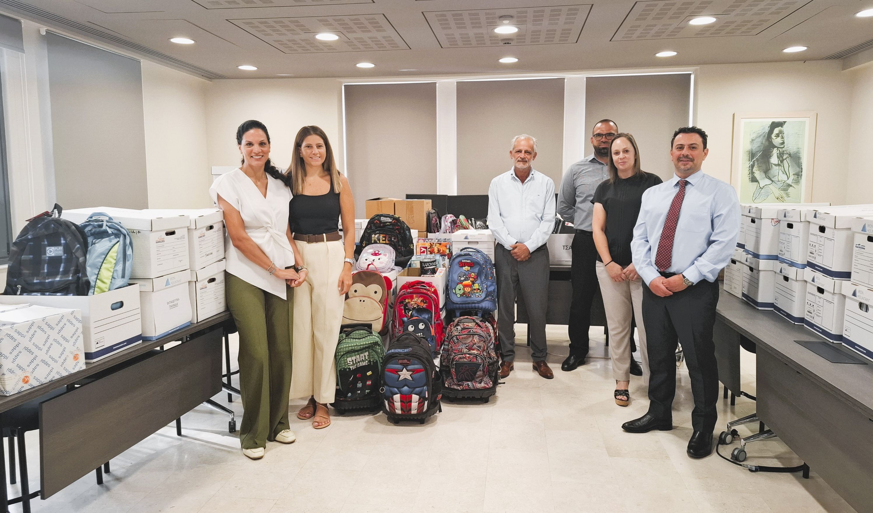image School supplies drive for children across Cyprus, including fire-hit areas