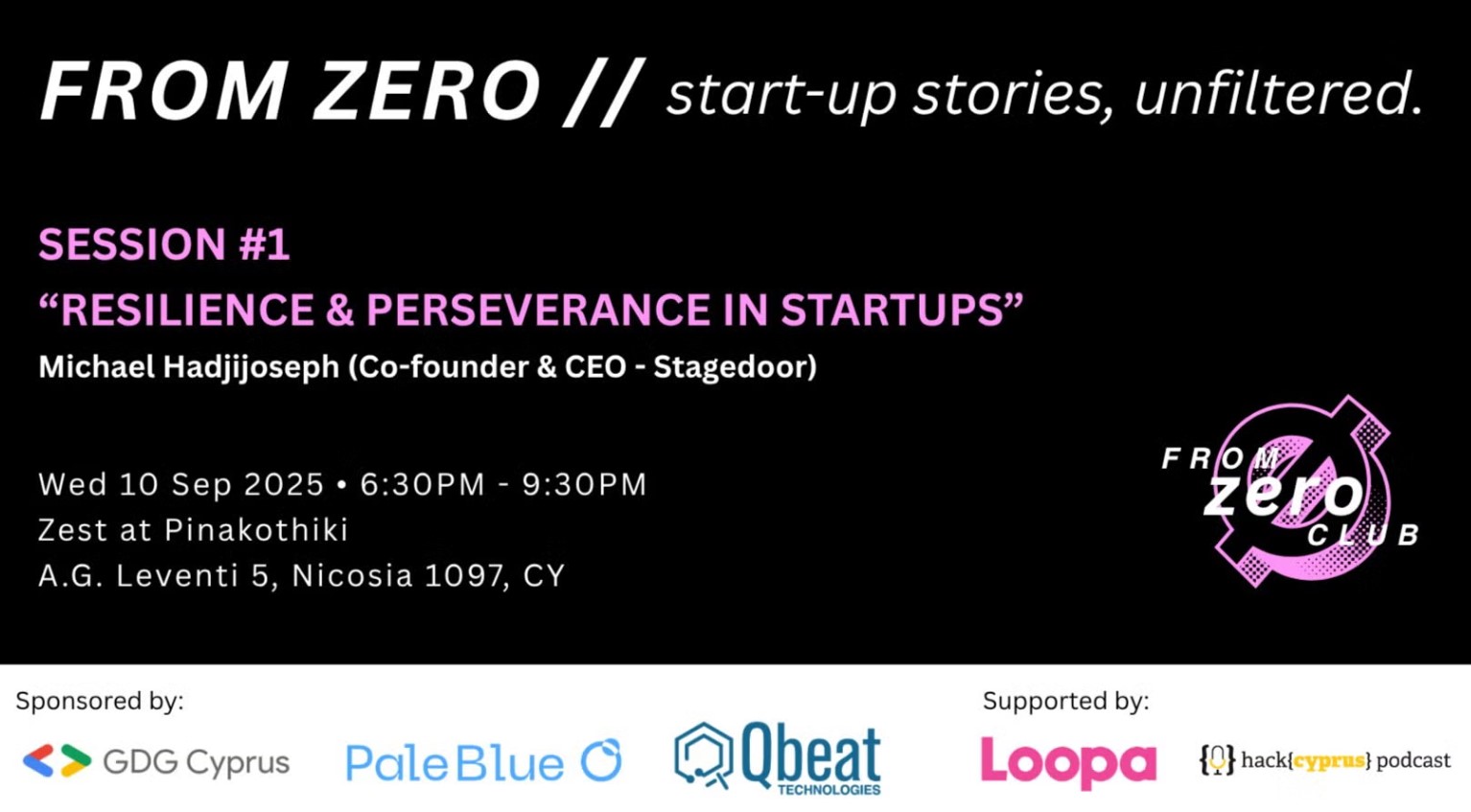 Founders to share raw startup stories at Nicosia gathering