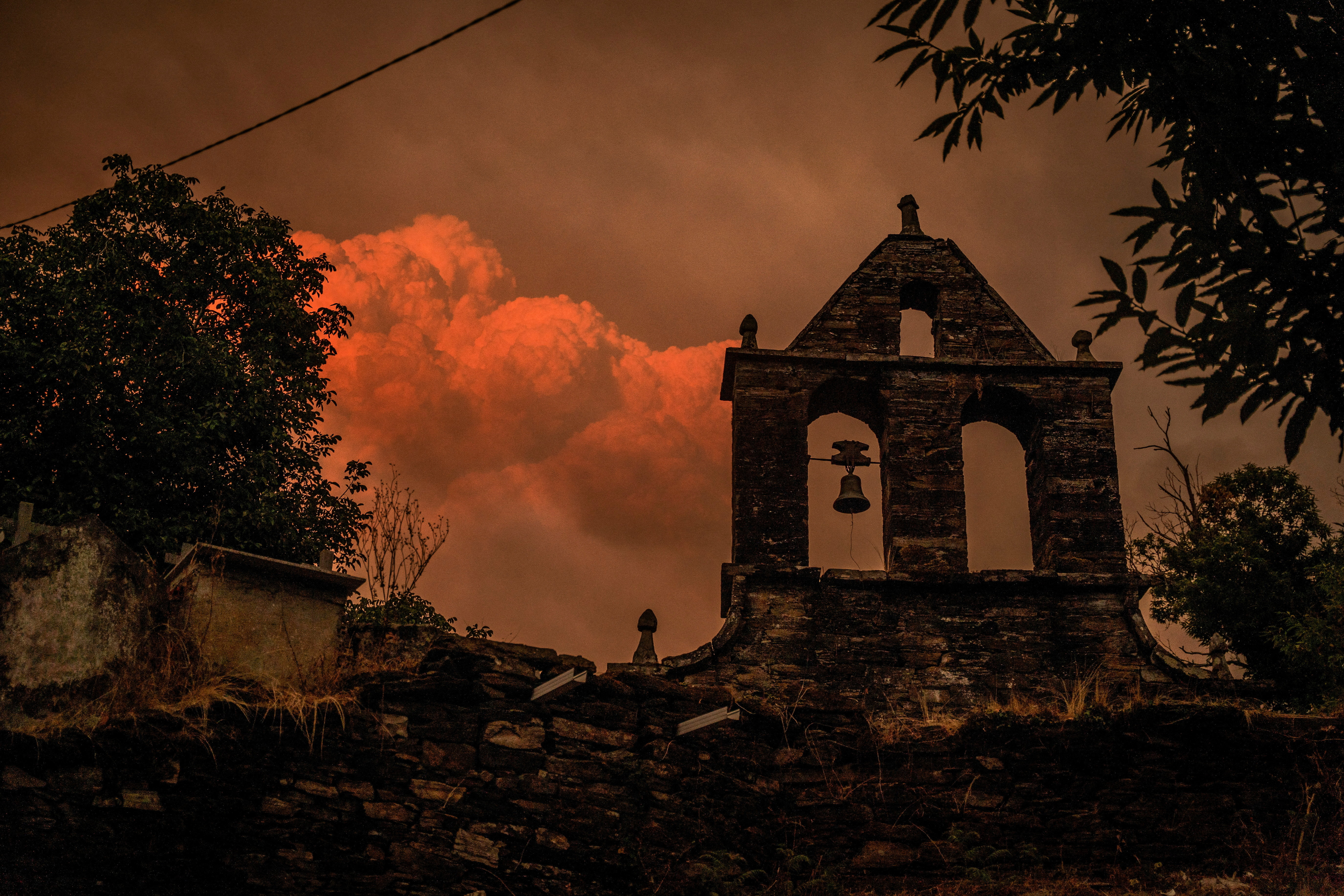 cover Pilgrimage route cut as Spanish wildfires spread to Picos de Europa mountains