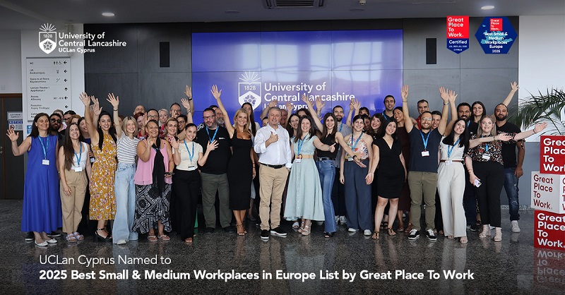cover UCLan Cyprus named among Europe&#8217;s best workplaces for 2025