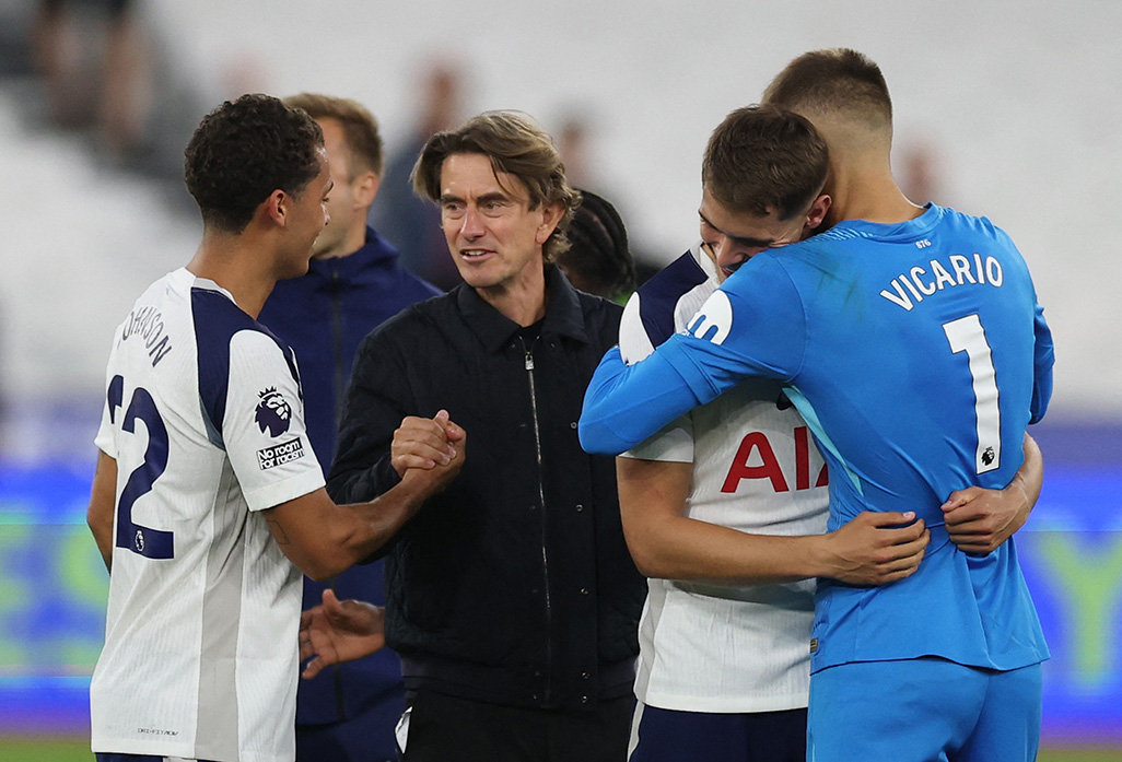 cover Tottenham coach Frank excited about Champions League debut