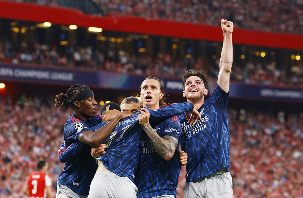 cover Wins for Arsenal, Sours and Real in Champions League openers