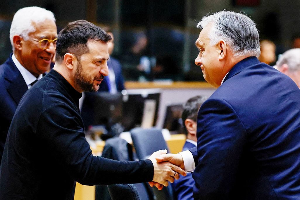 cover EU on charm offensive in Ukraine as Hungary blocks Kyiv&#8217;s accession
