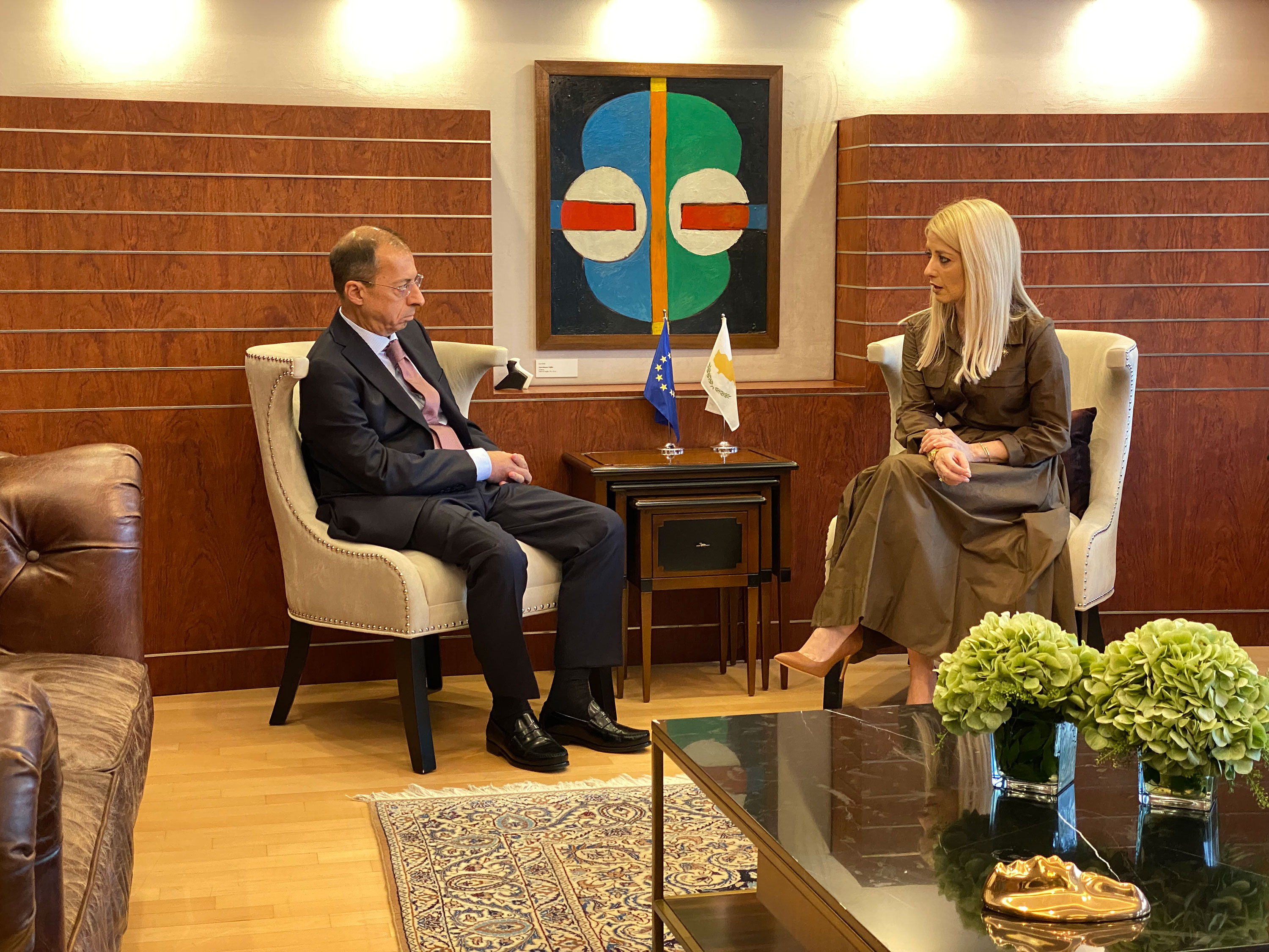 cover Demetriou meets new Greek ambassador ahead of key Athens visit