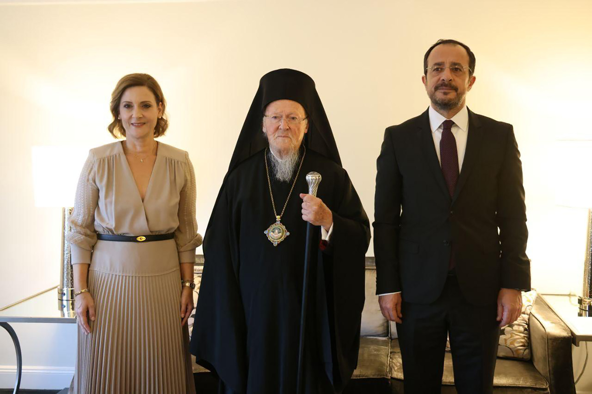cover Christodoulides meets Ecumenical patriarch of Constantinople