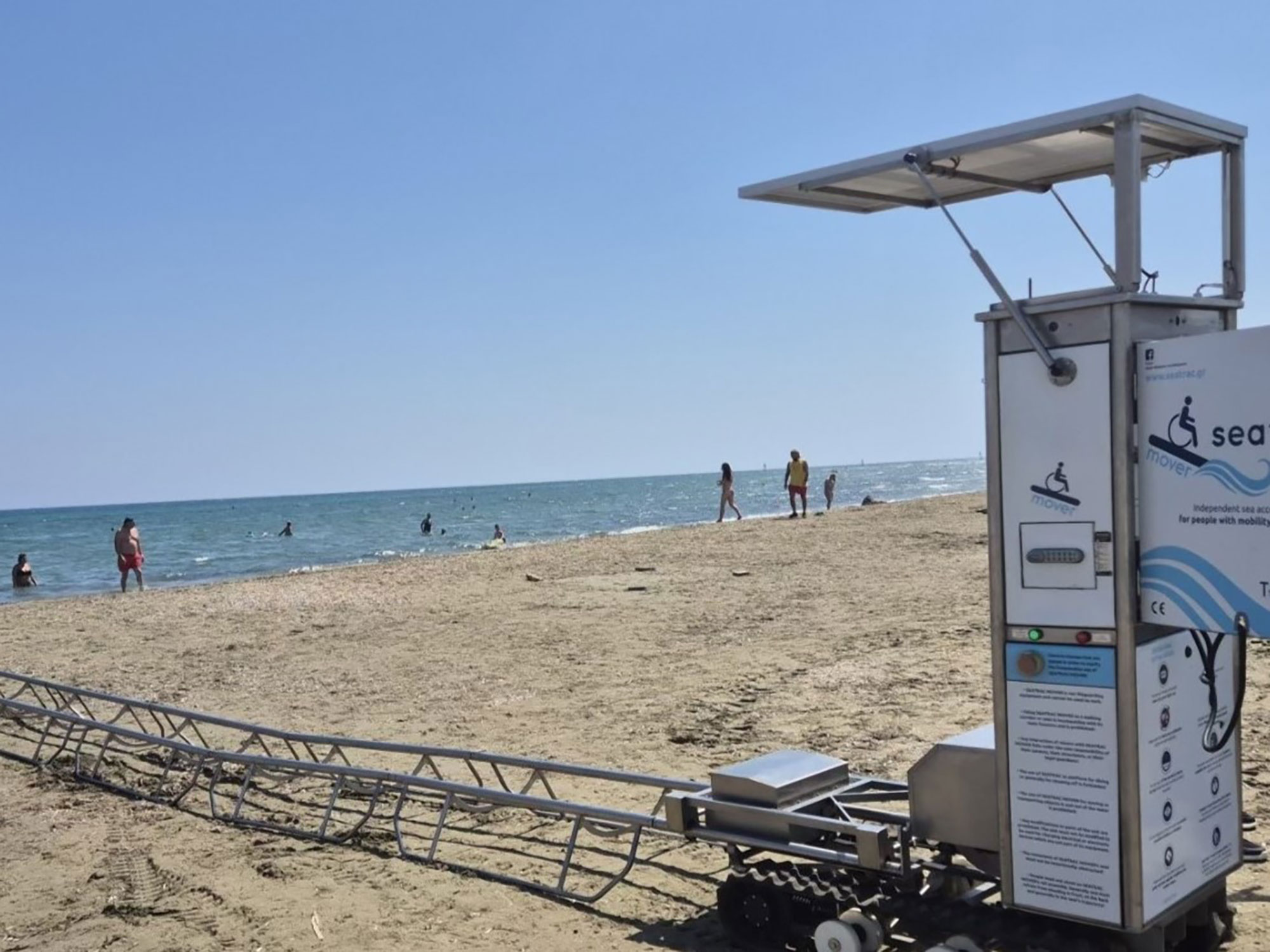 cover Sea-access system for people with mobility issues installed at Larnaca’s Kastela beach