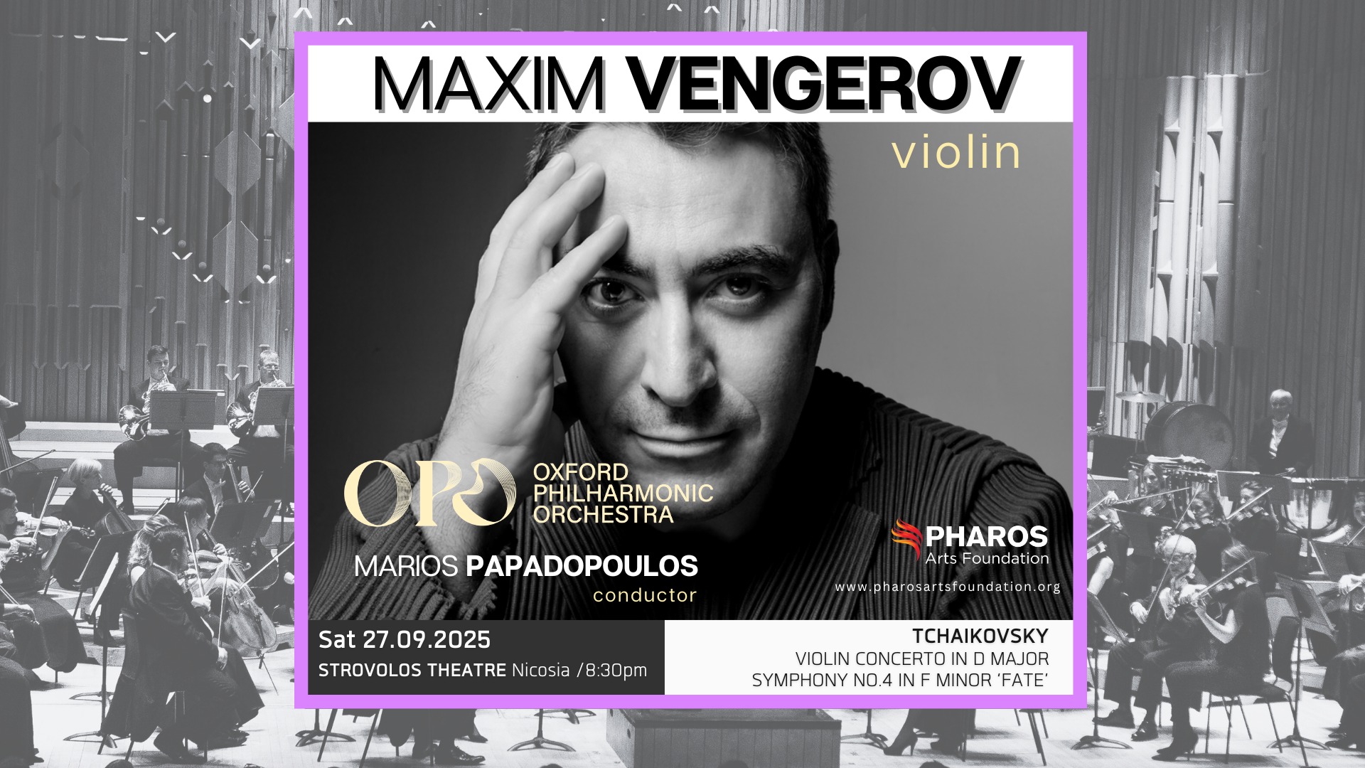 cover Oxford Philharmonic Orchestra brings solo violinist to Cyprus