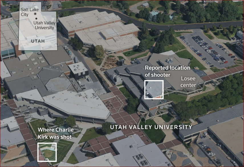 cover Charlie Kirk shooter evades capture as manhunt pushes into third day 