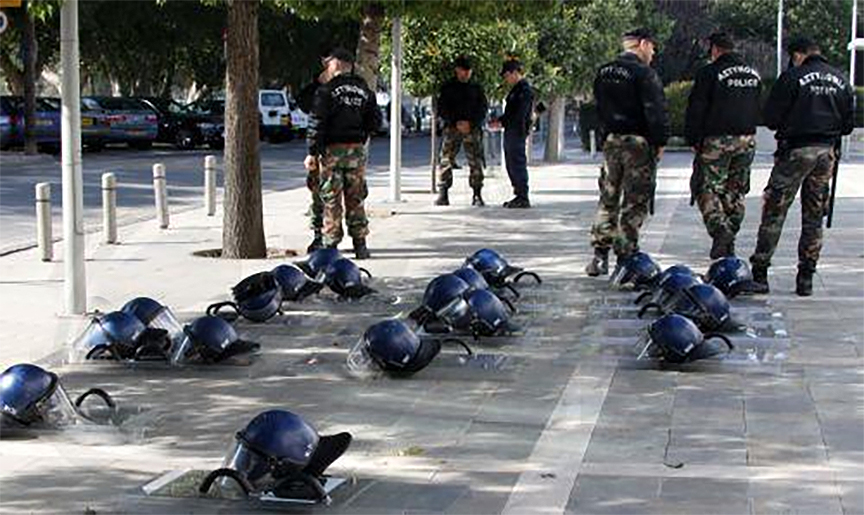 cover Police, state services launch operation in Nicosia