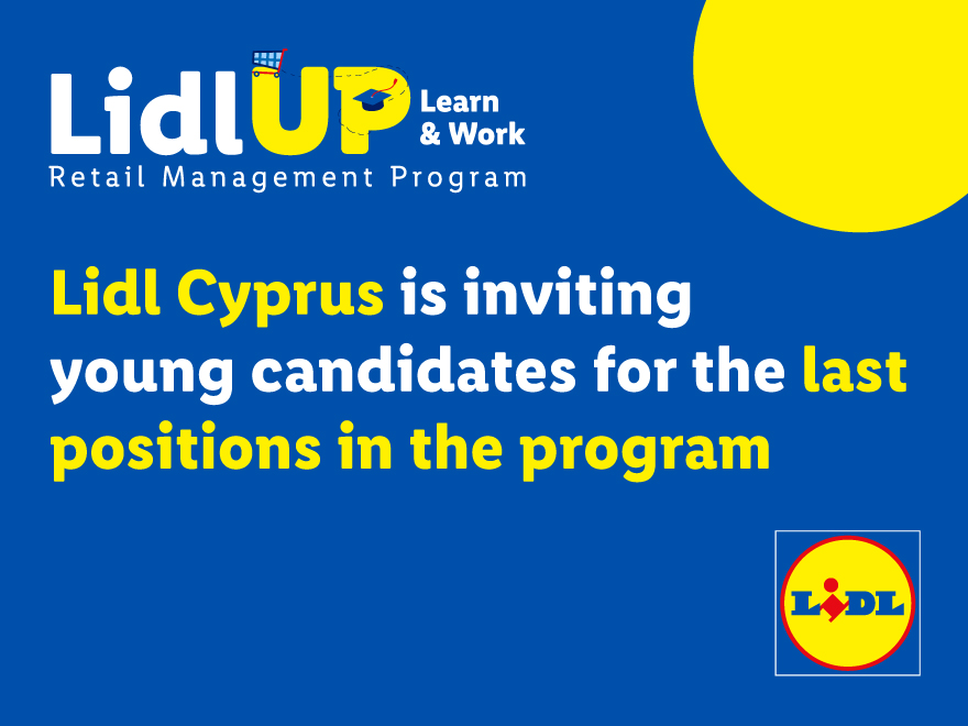 image Lidl UP: Learn &amp; Work scheme places filling up, young Cyprus talents urged to apply