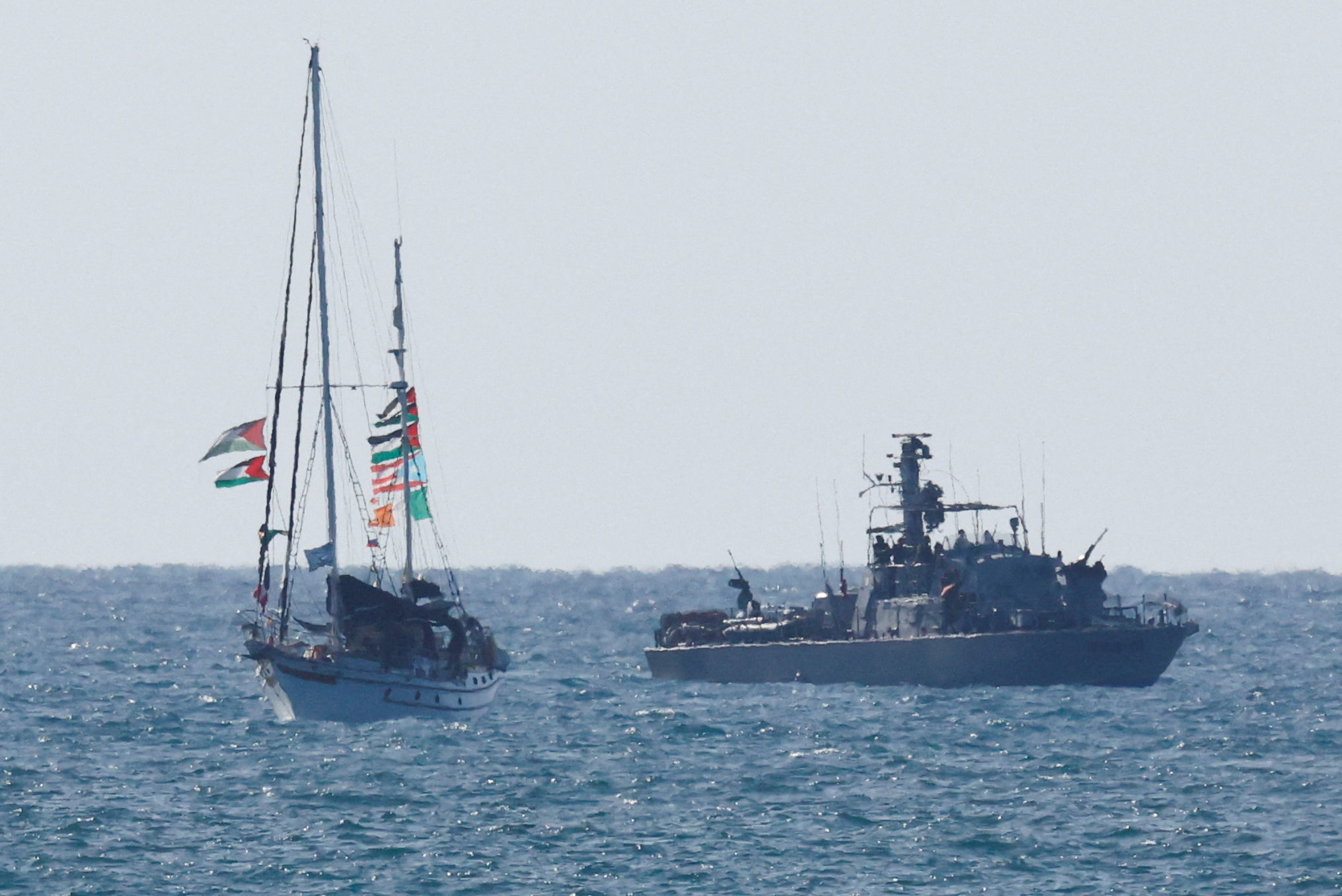 cover Gaza flotilla boat docks in Cyprus
