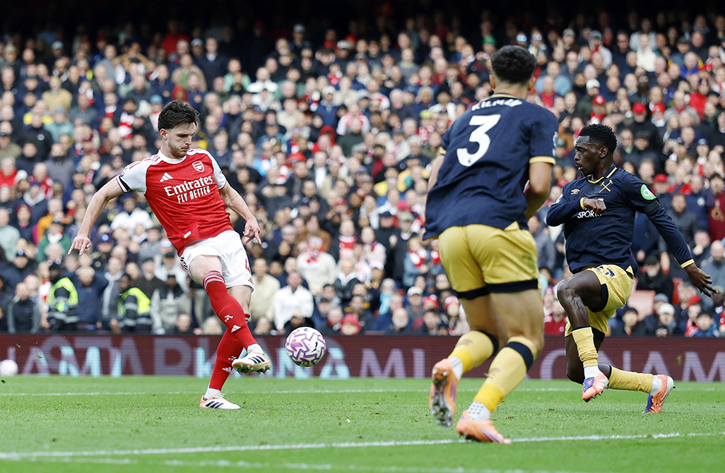 cover Rice on target as Arsenal beat West Ham in Arteta&#8217;s 300th game