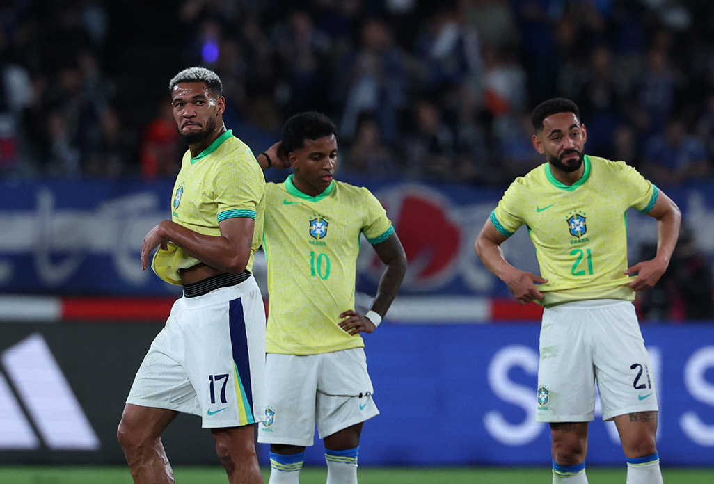 cover Ancelotti calls for mental resilience after Brazil&#8217;s first loss to Japan